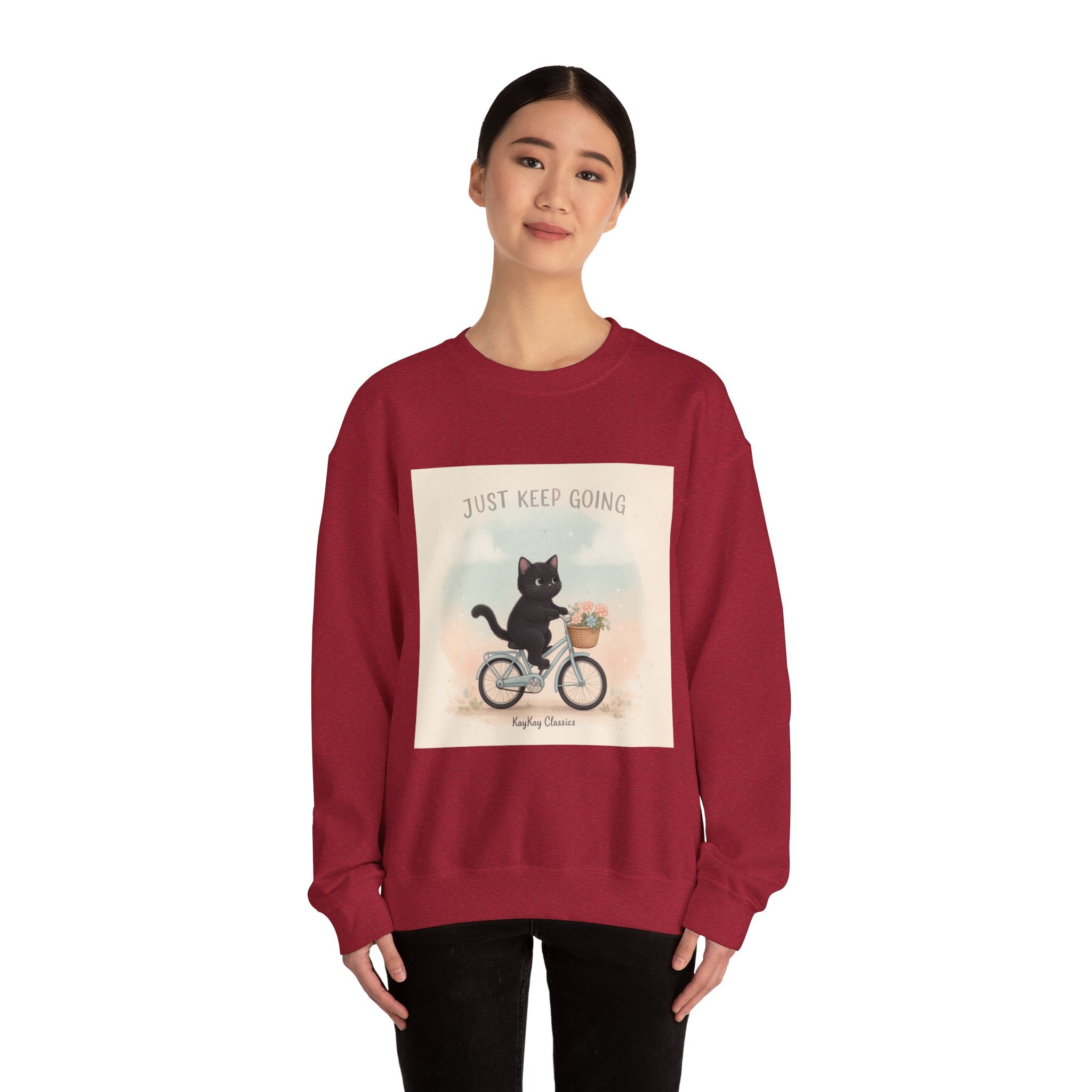 "Design" Black Cat Crewneck | College Girl Gift | Fashion | KayKay Classics