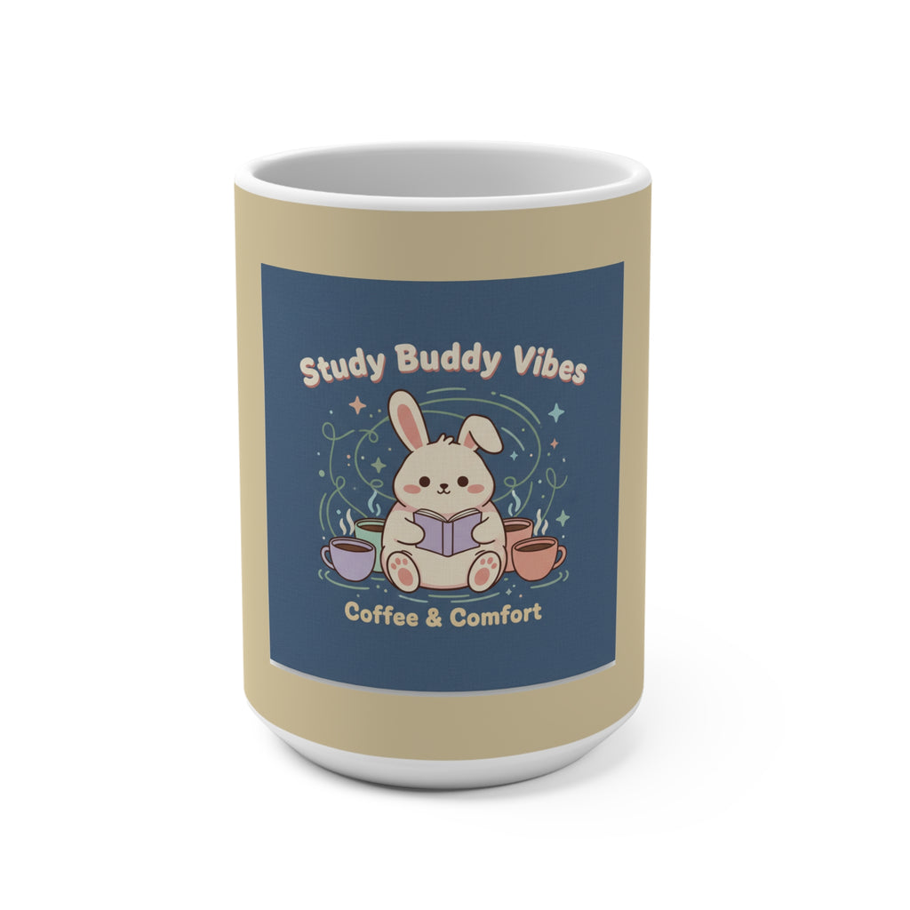 Bunny Mug 15oz – Study Buddy Vibes Coffee Comfort