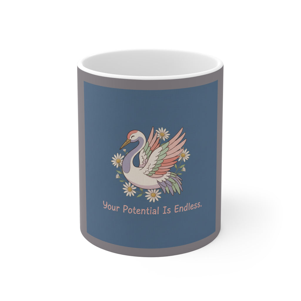 Crane Mug 11oz – Your Potential is Endless