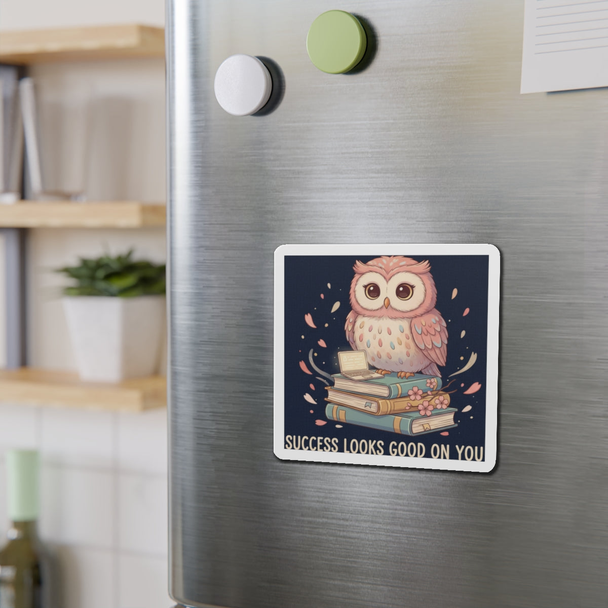 Owl Die-Cut Magnet – Success Looks Good on You