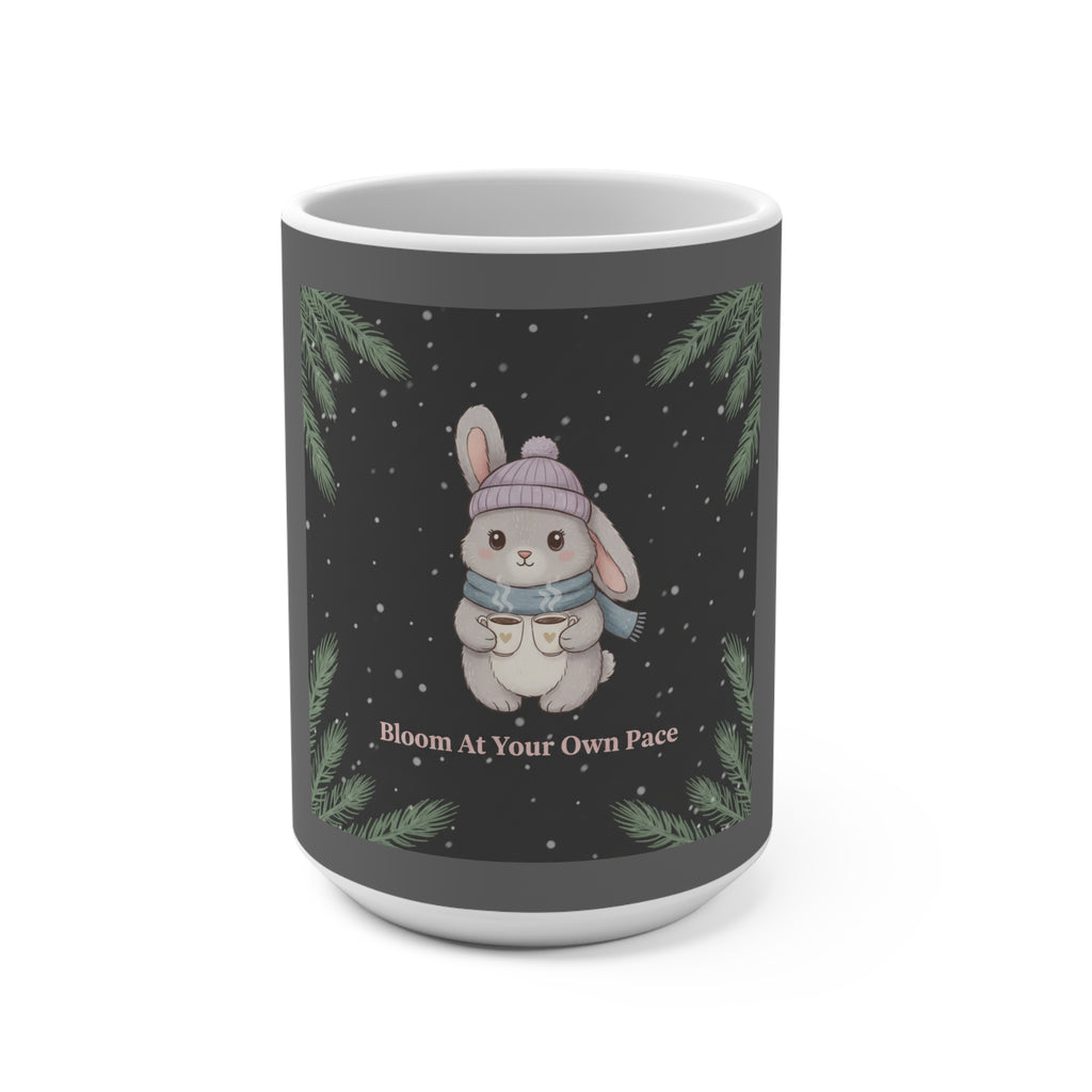 Bunny Mug 15oz – Bloom at Your Own Pace