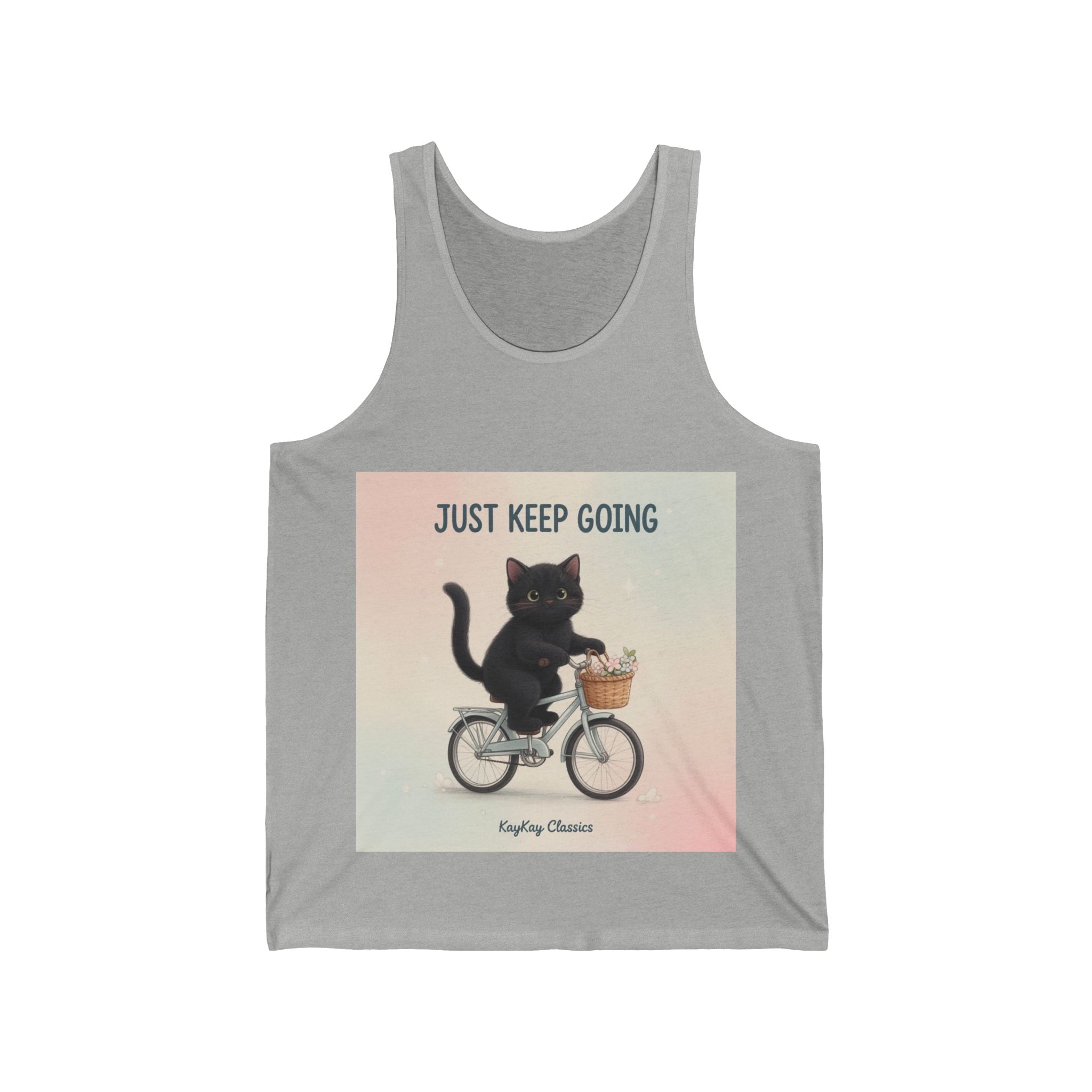 JUST KEEP GOING Cat Tank Top