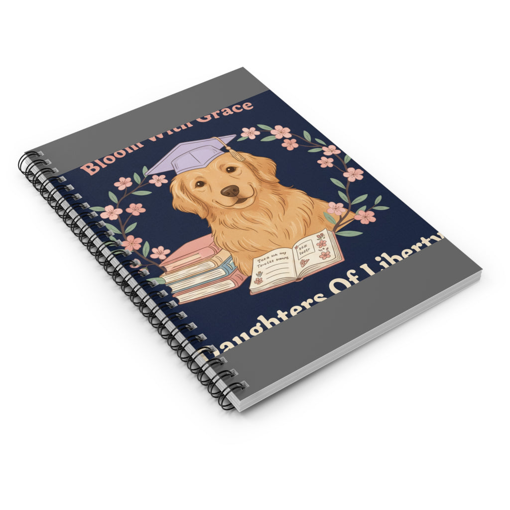 Golden Retriever Spiral Notebook – Bloom With Grace