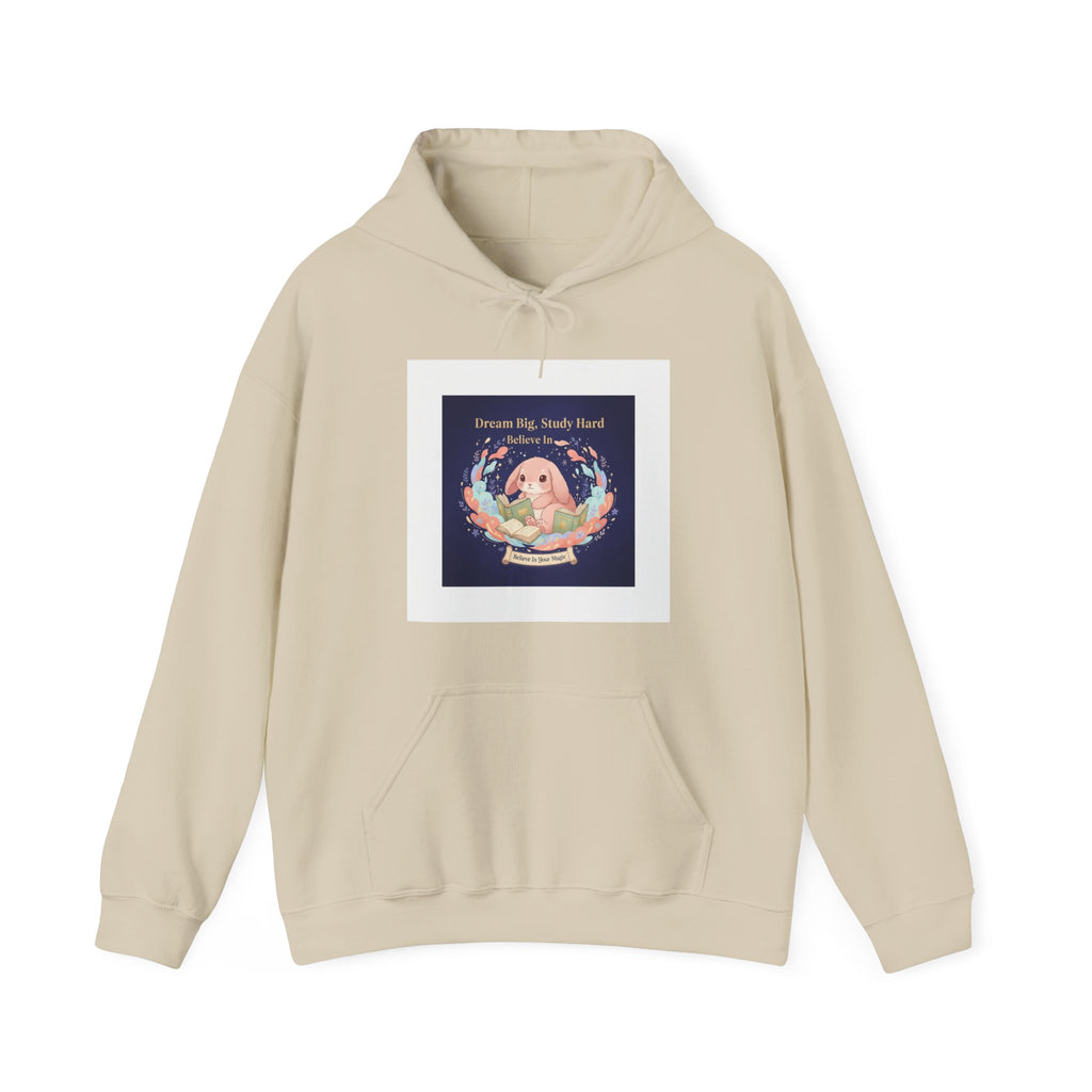 Rabbit Hoodie – Dream Big, Study Hard Believe in Believe in Your Magic