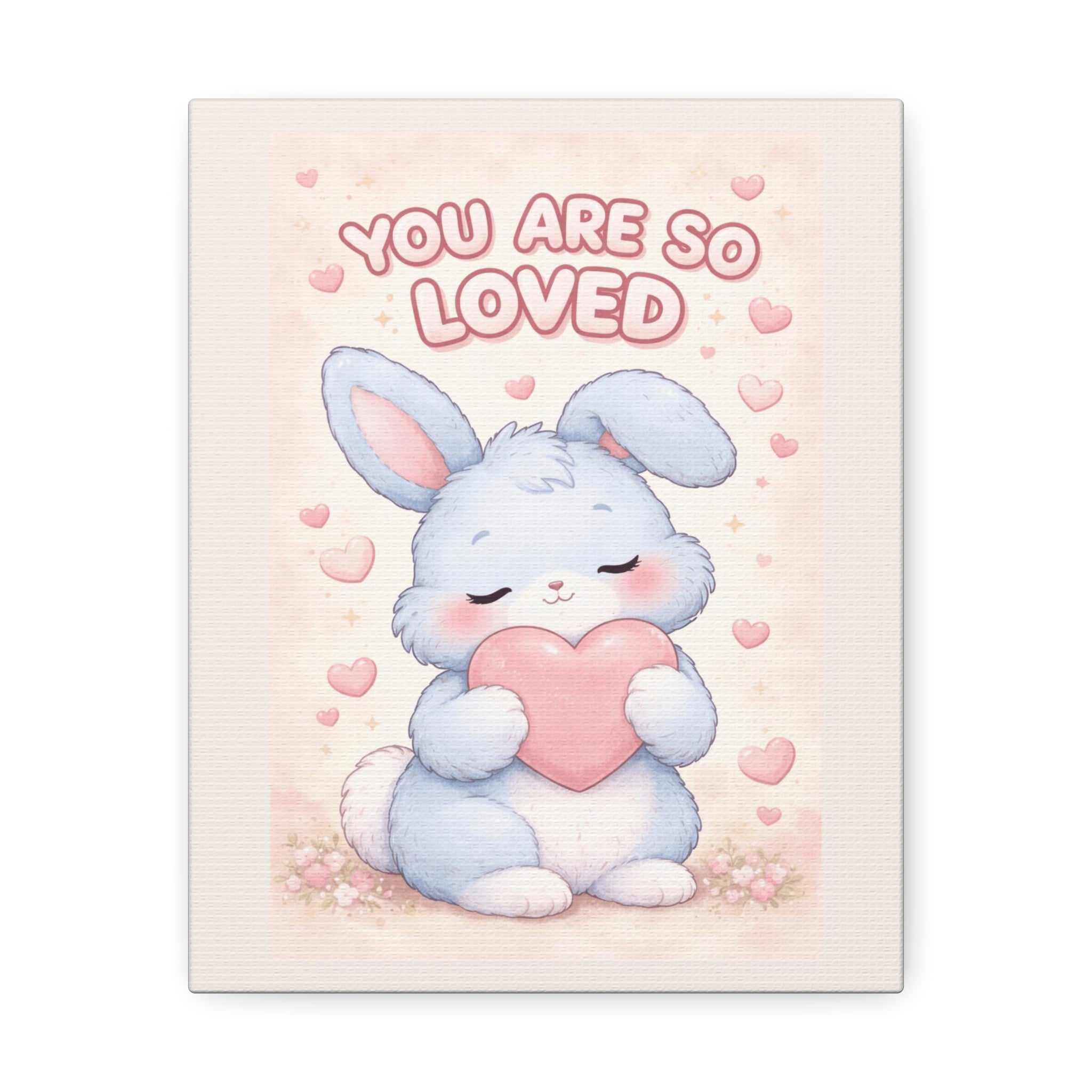 "YOU ARE SO LOVED" Black Cat Canvas | College Girl Gift | Fashion | KayKay Classics