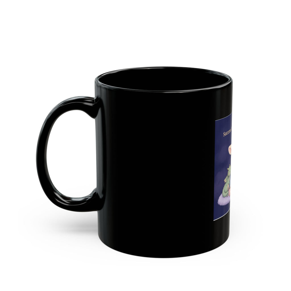 Bunny Black Mug 11oz – Success Looks Good on You