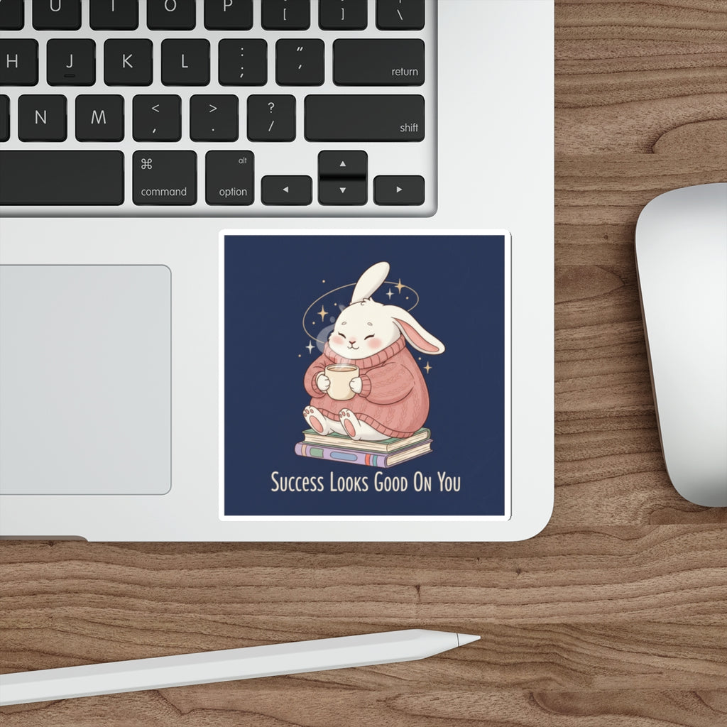 Rabbit Die-Cut Sticker – Success Looks Good on You