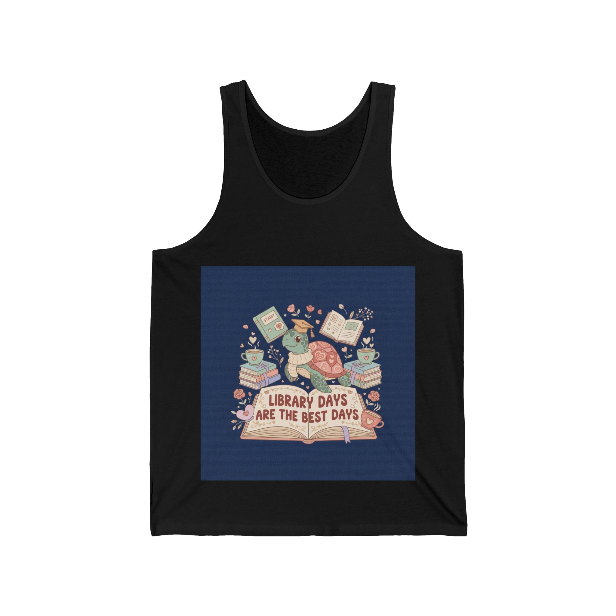 LIBRARY DAYS ARE THE BEST DAYS Turtle Tank Top