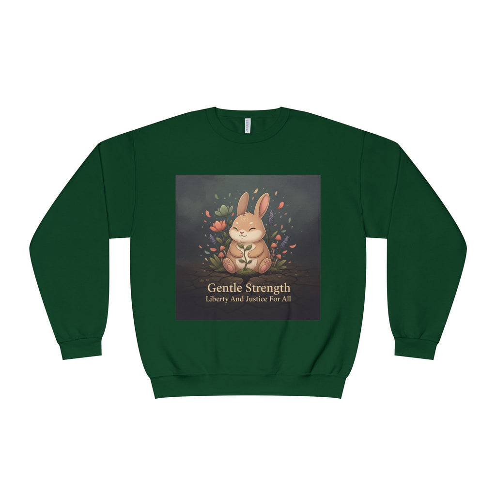 Bunny Crewneck Sweatshirt – Gentle Strength Liberty and Justice for