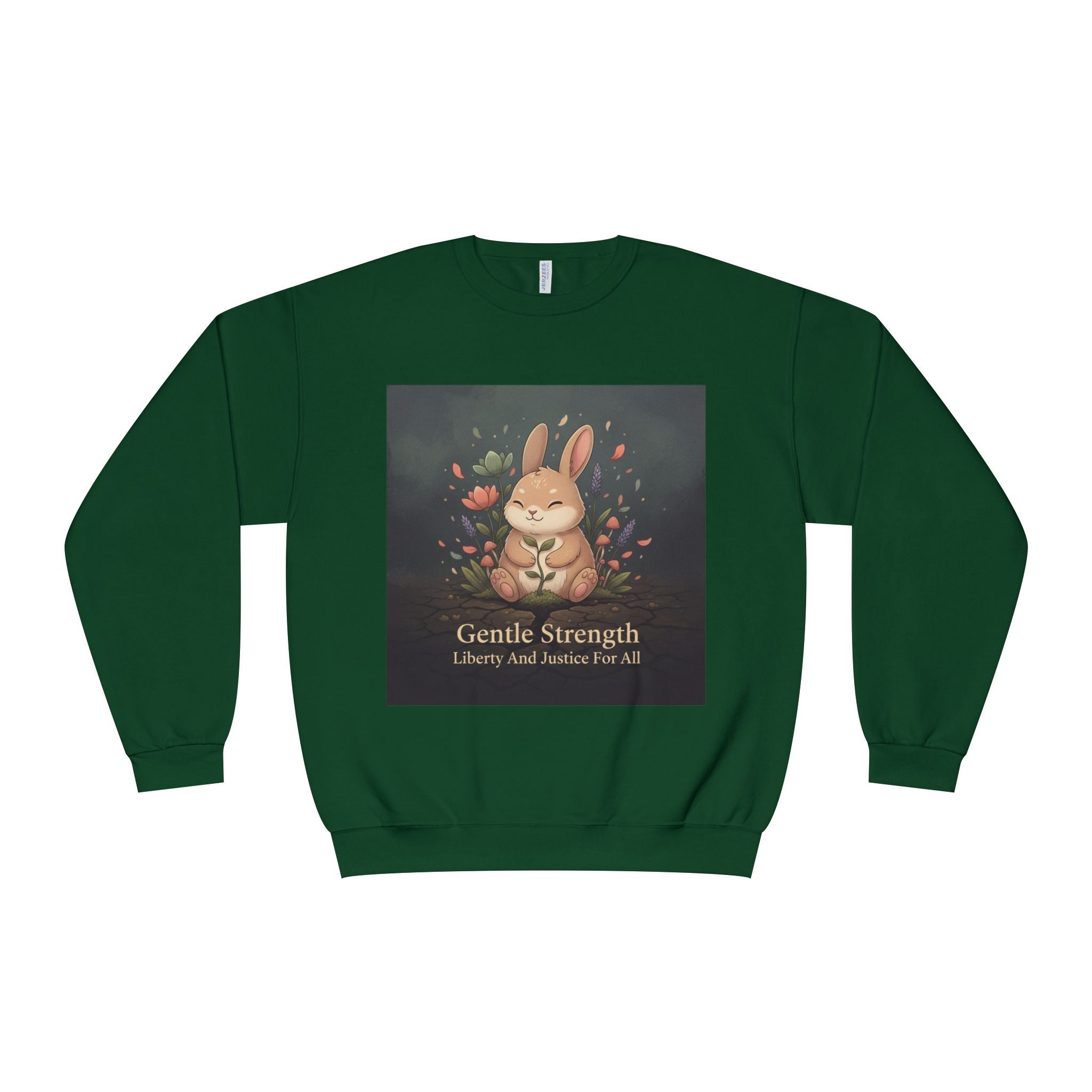 Bunny Crewneck Sweatshirt – Gentle Strength Liberty and Justice for