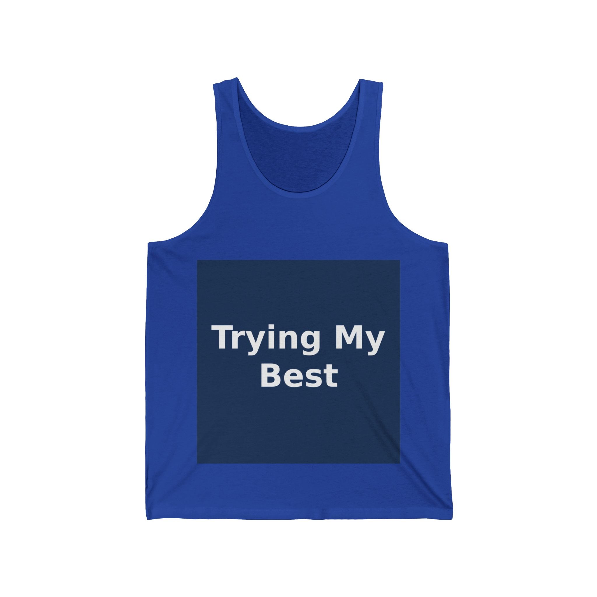"Trying My Best" Black Cat Tank Top | College Girl Gift | Fashion | KayKay Classics