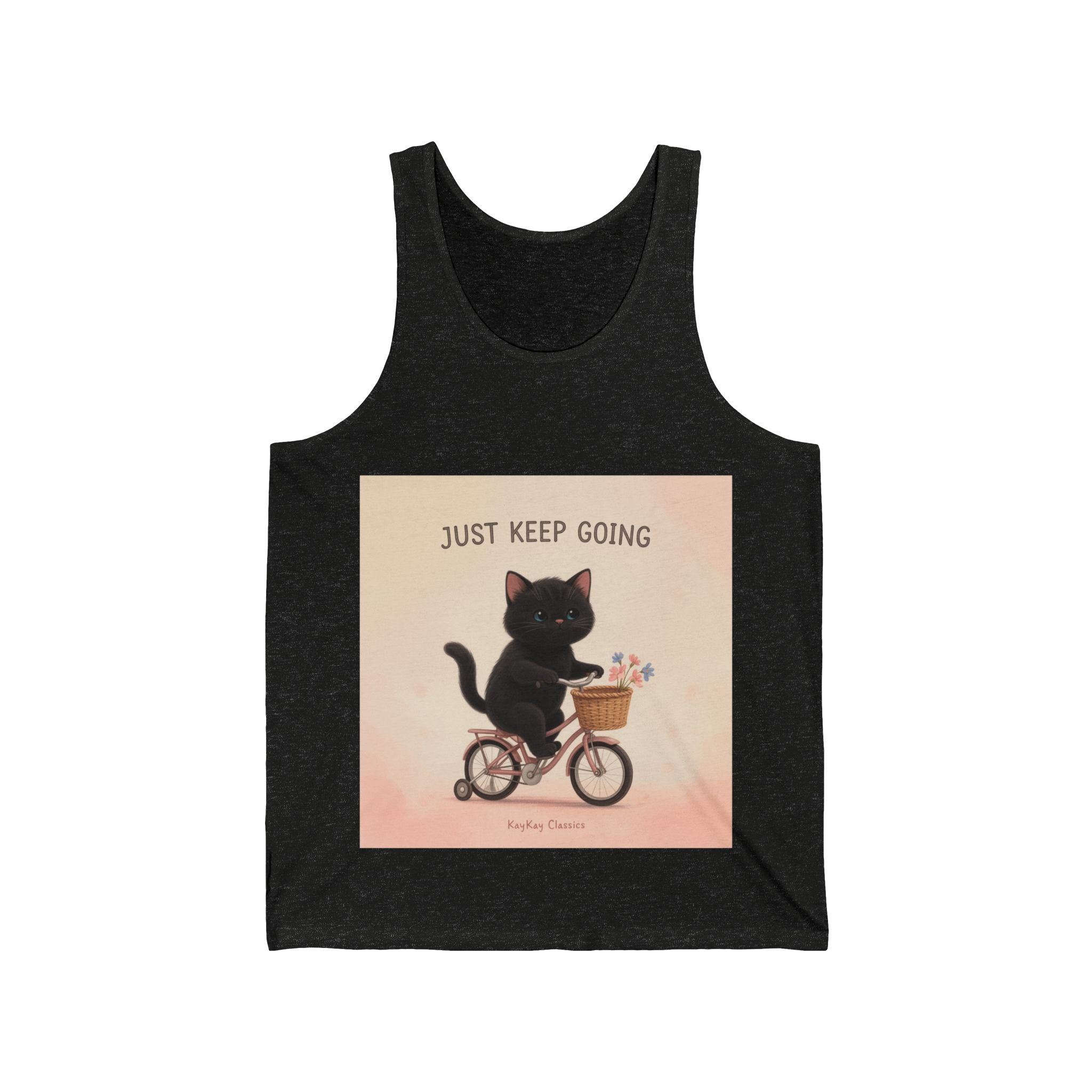"Life Behind Bars" Black Cat Tank Top | College Girl Gift | Fashion | KayKay Classics