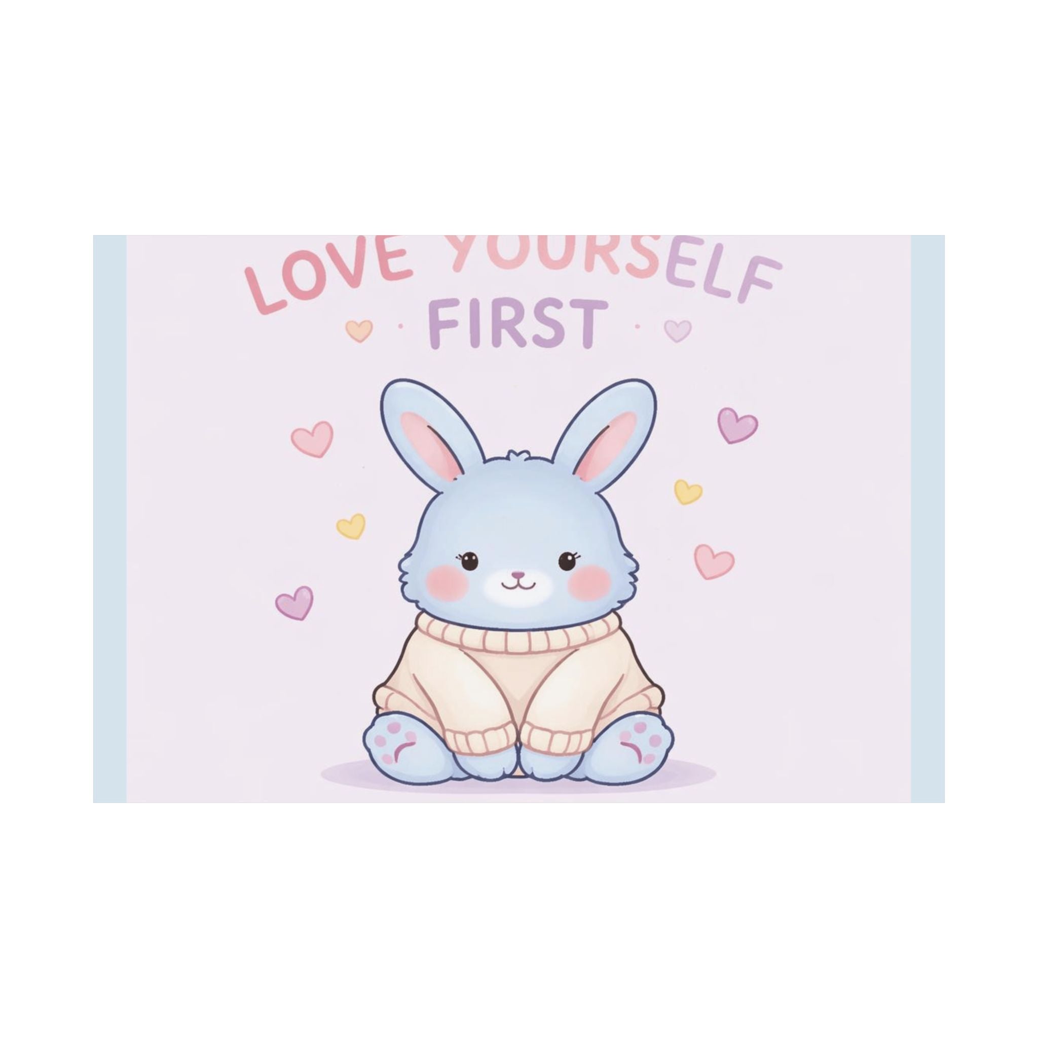 "LOVE YOURSELF FIRST" Black Cat Poster | College Girl Gift | Fashion | KayKay Classics