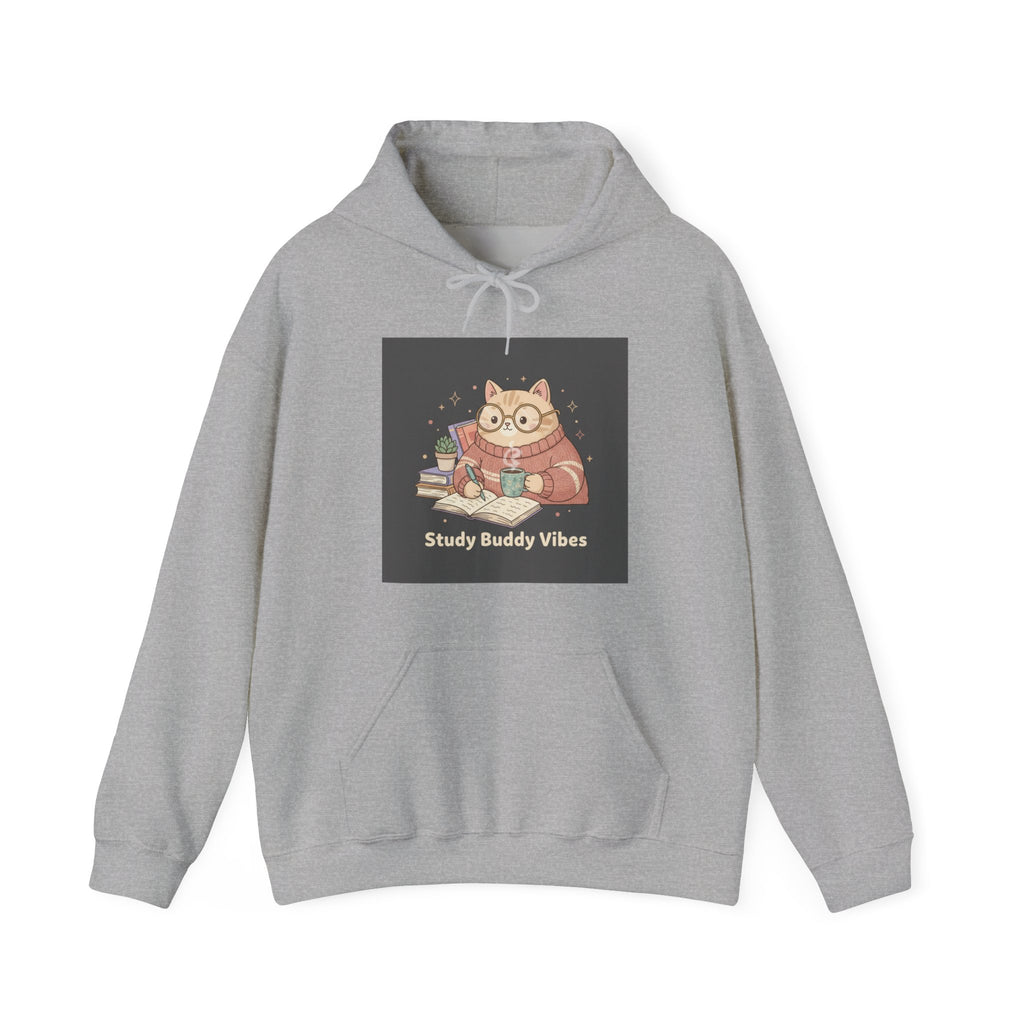 Cat Hoodie – Study Buddy Vibes
