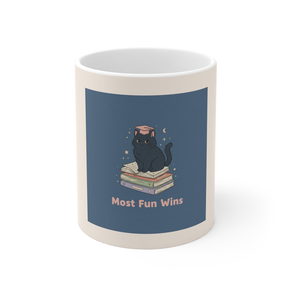 Black Cat Mug 11oz – Most Fun Wins