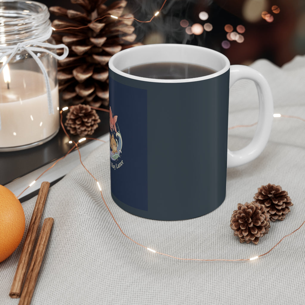 Fish Mug 11oz – Study Now, Slay Later