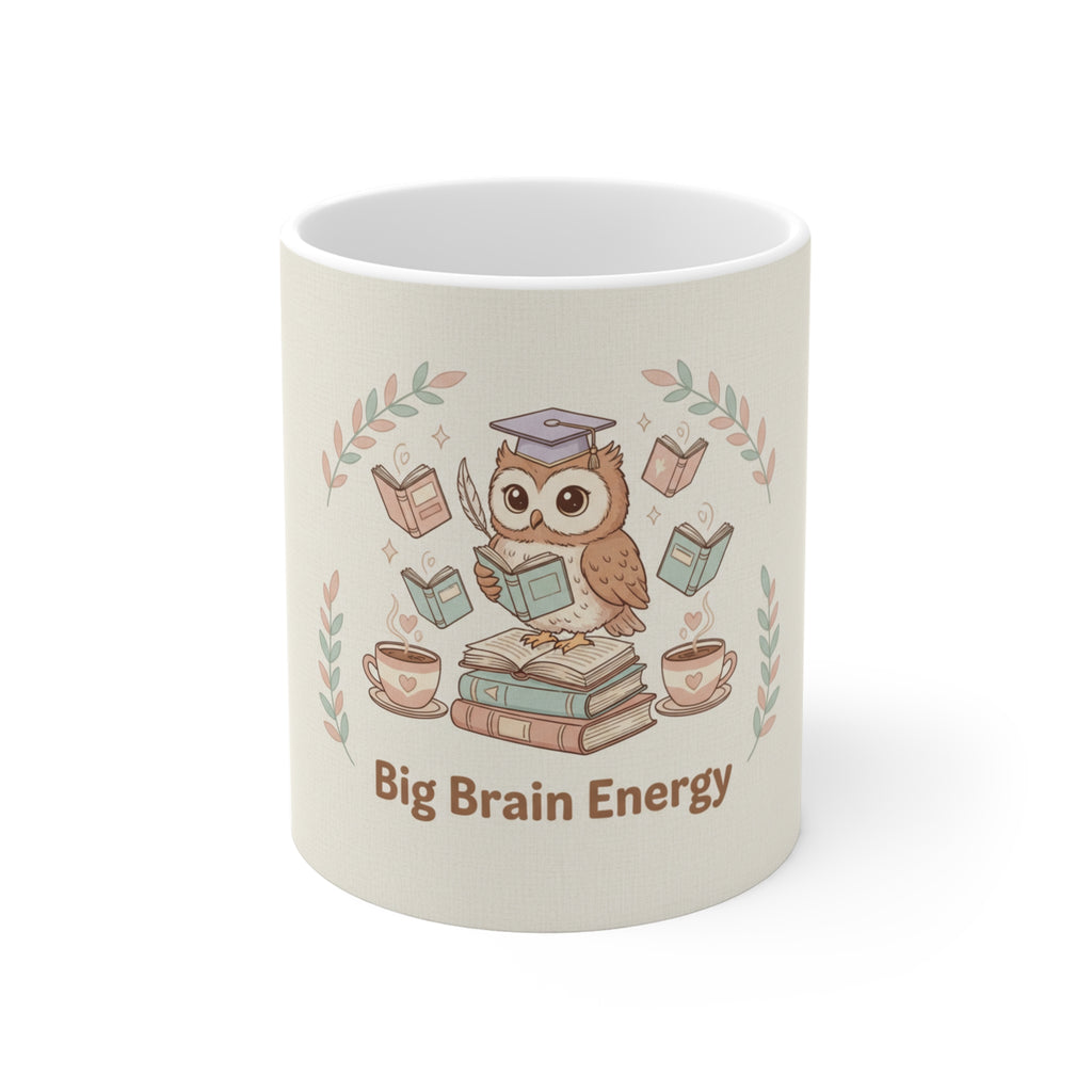 Big Brain Energy Owl Mug 11oz