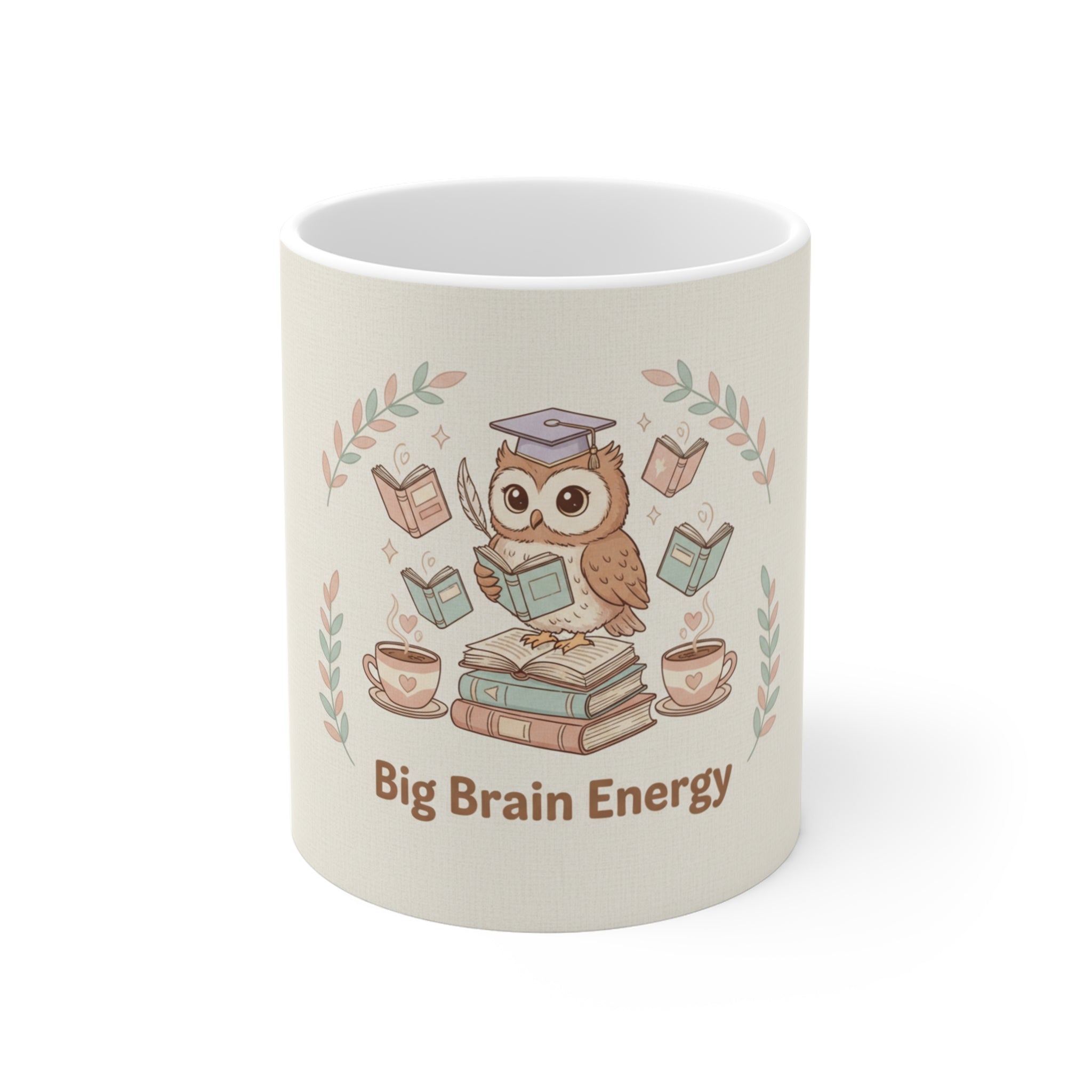 Big Brain Energy Owl Mug 11oz