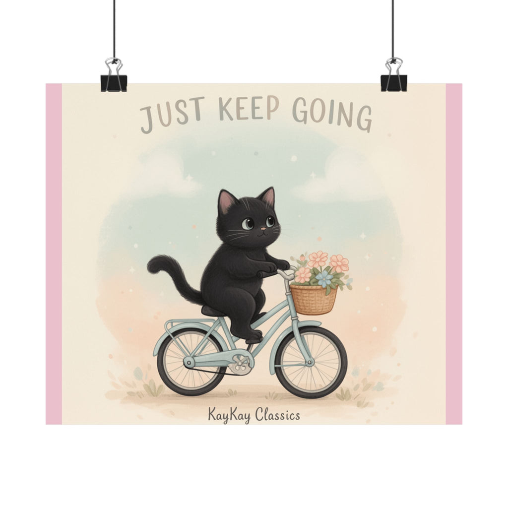 "Design" Black Cat Poster | College Girl Gift | Fashion | KayKay Classics