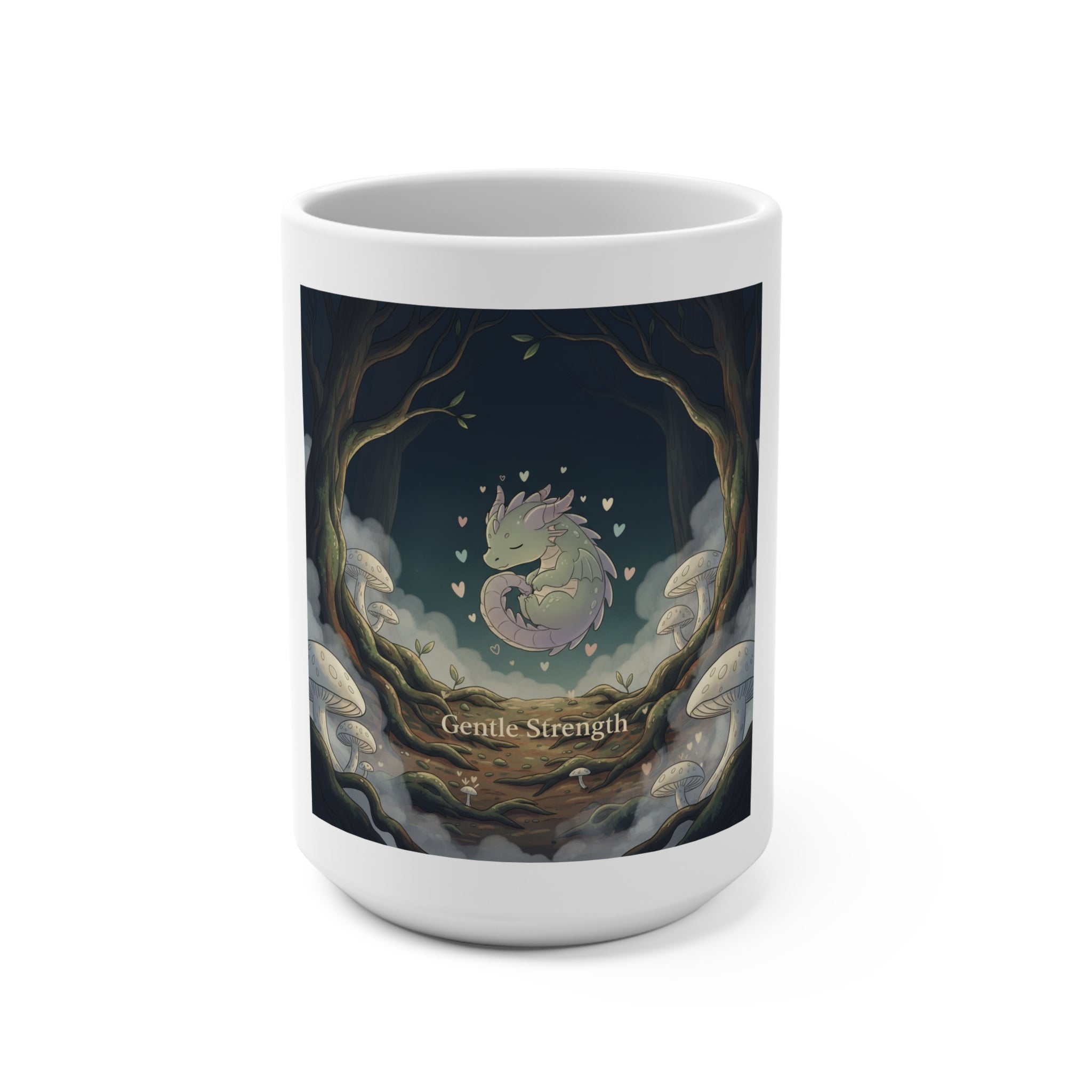 Gentle Strength Dragon Mug 15oz