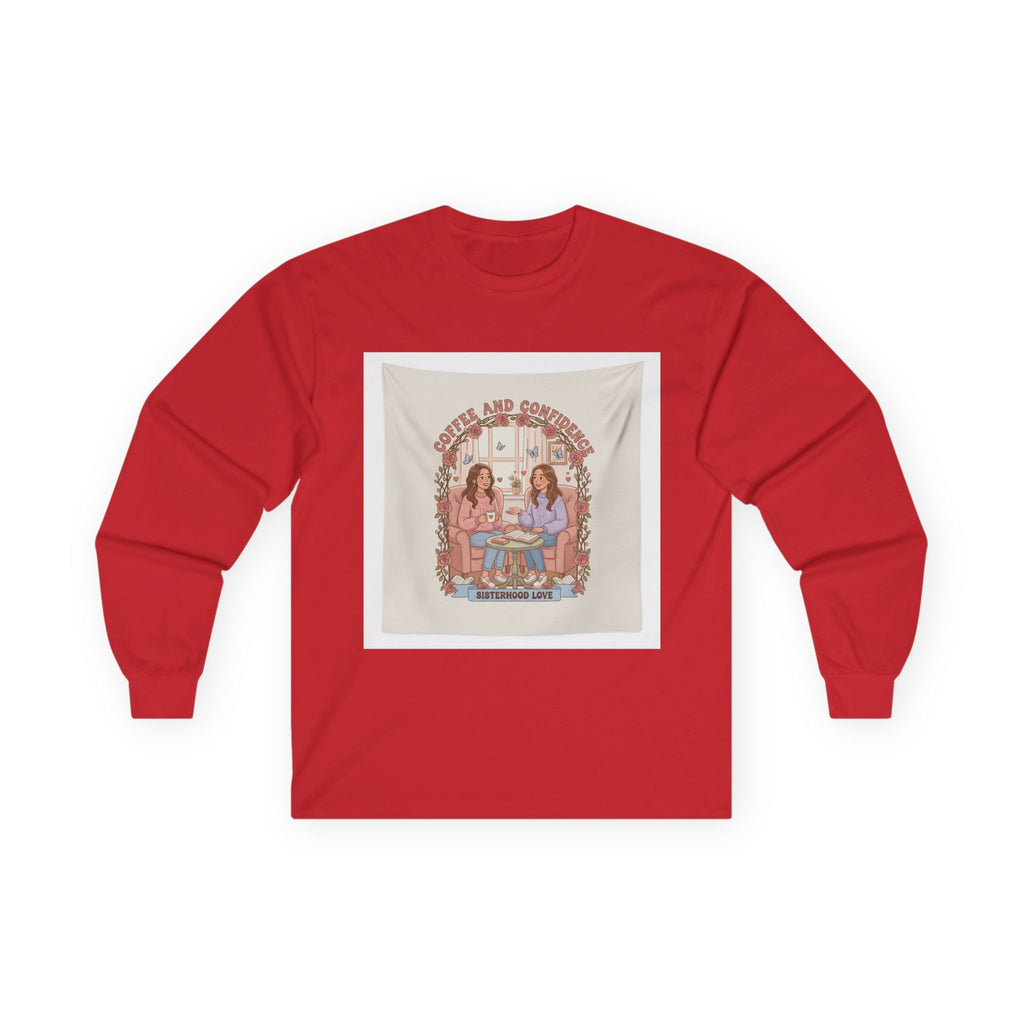 COFFEE AND CONFIDENCE Long Sleeve Tee