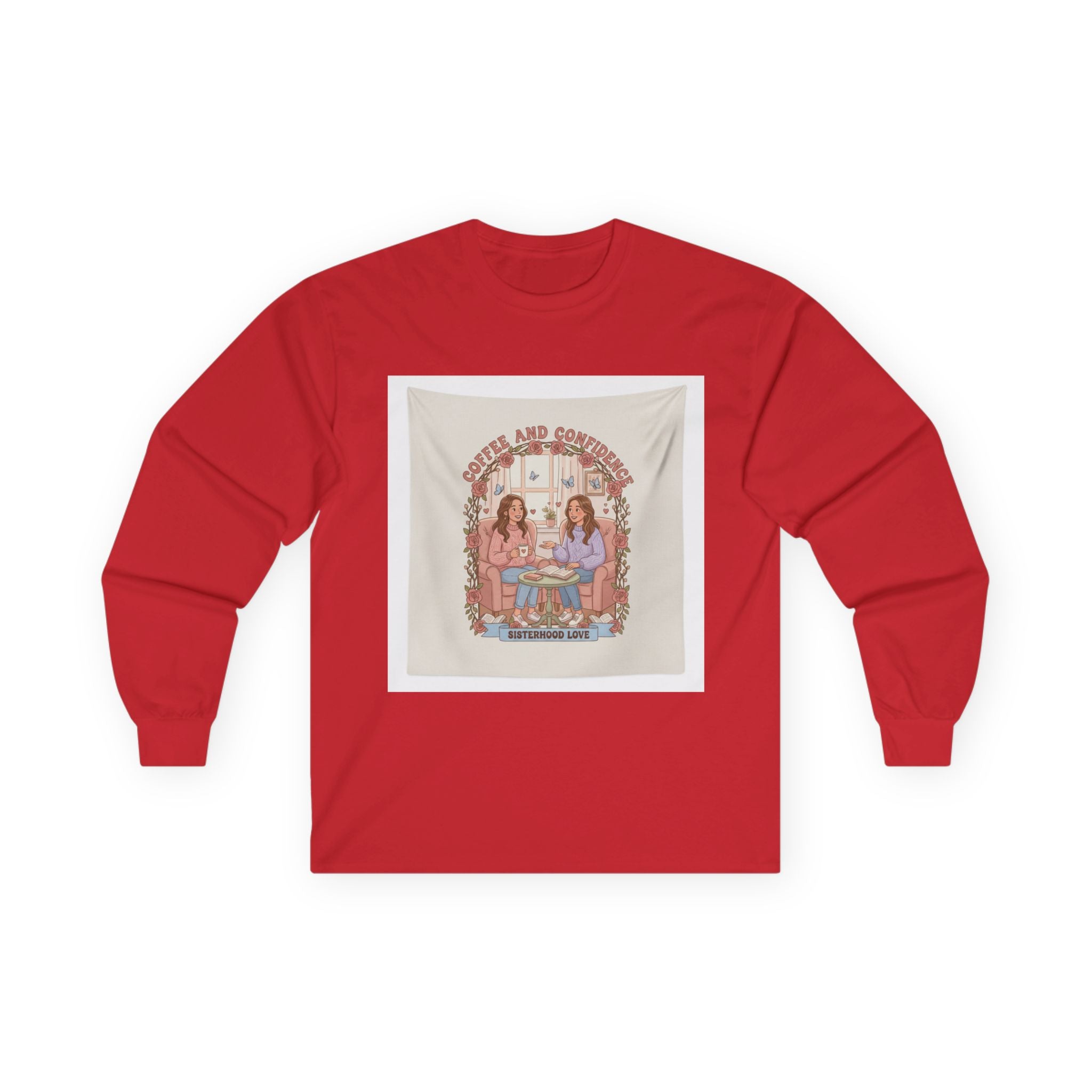 COFFEE AND CONFIDENCE Long Sleeve Tee