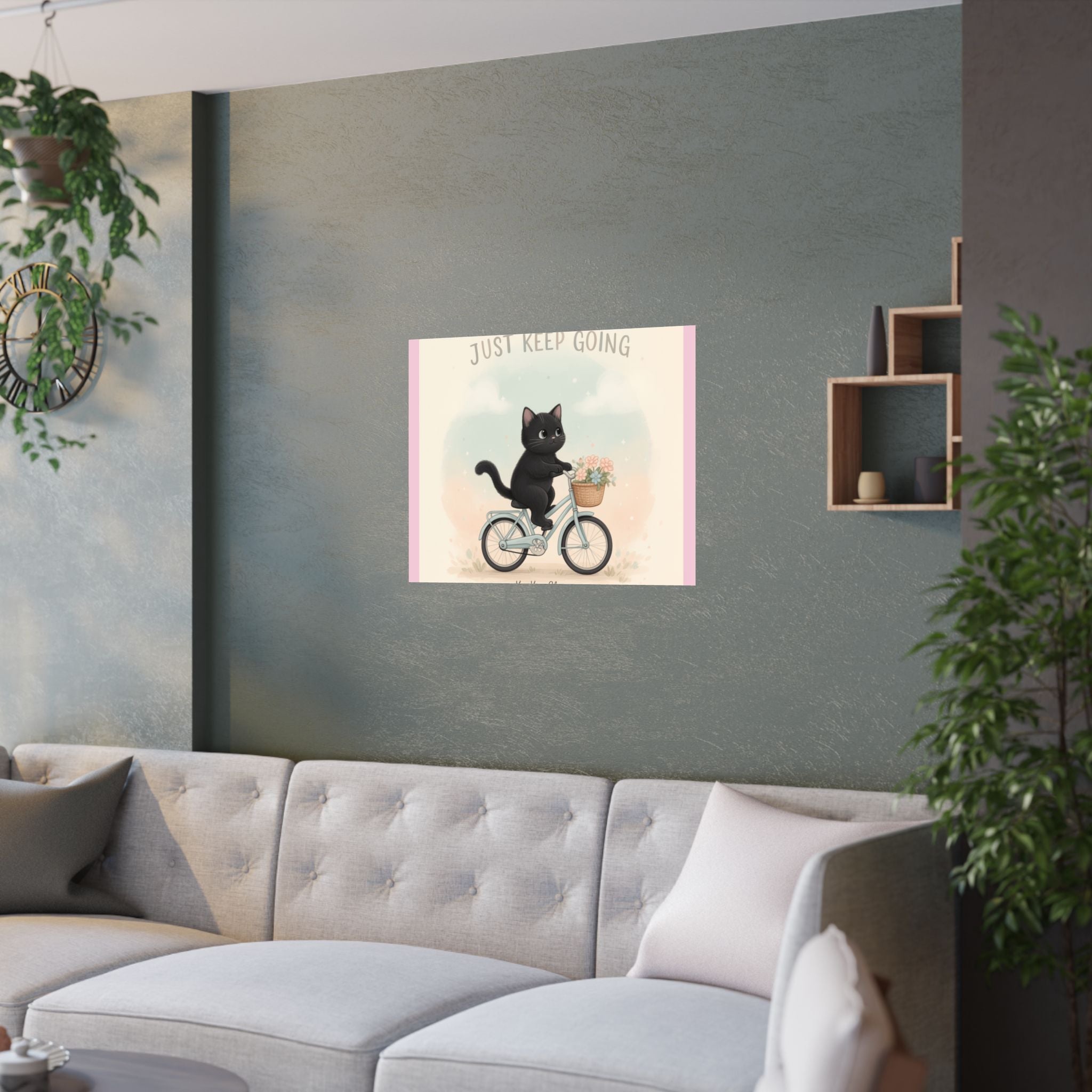"Design" Black Cat Poster | College Girl Gift | Fashion | KayKay Classics