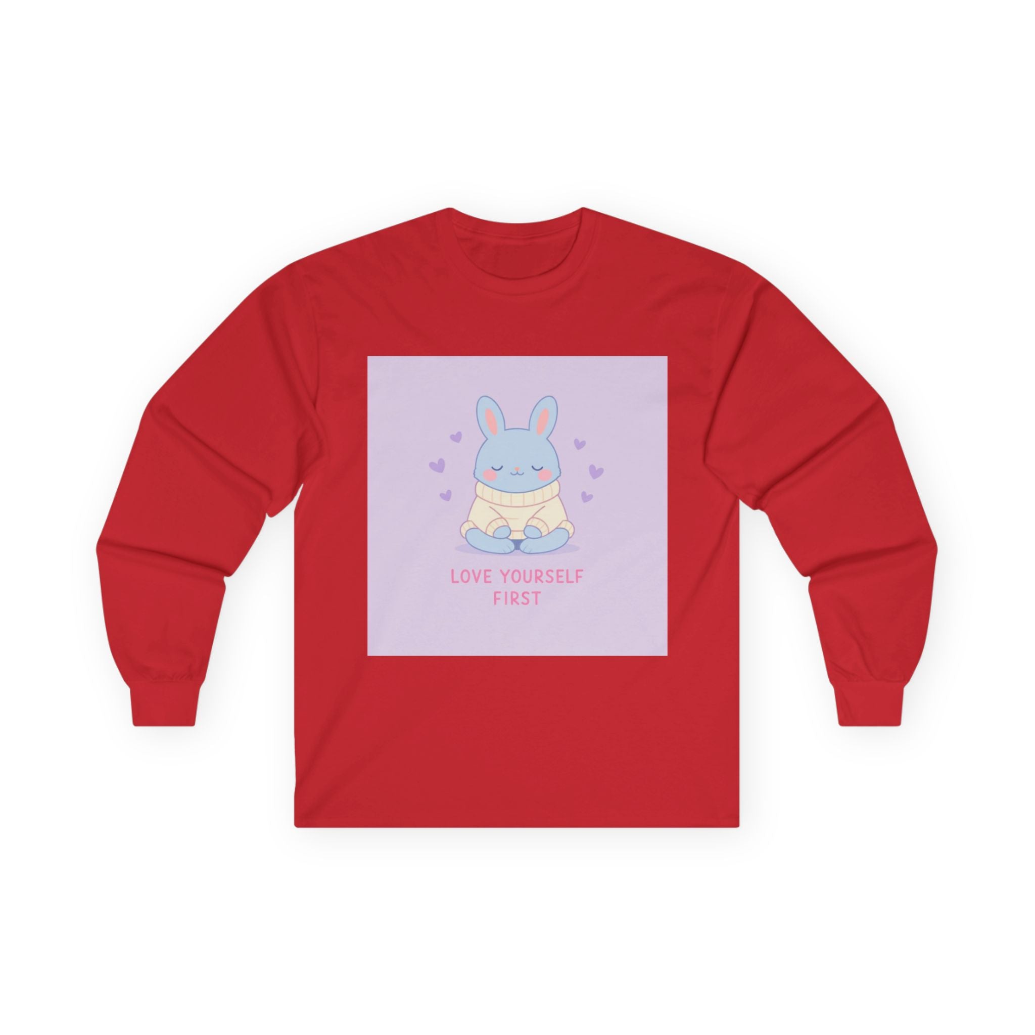 LOVE YOURSELF FIRST Bunny Long Sleeve Tee