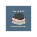Black Cat Die-Cut Sticker – Sparkle Daily Dreamy Dorm Vibes