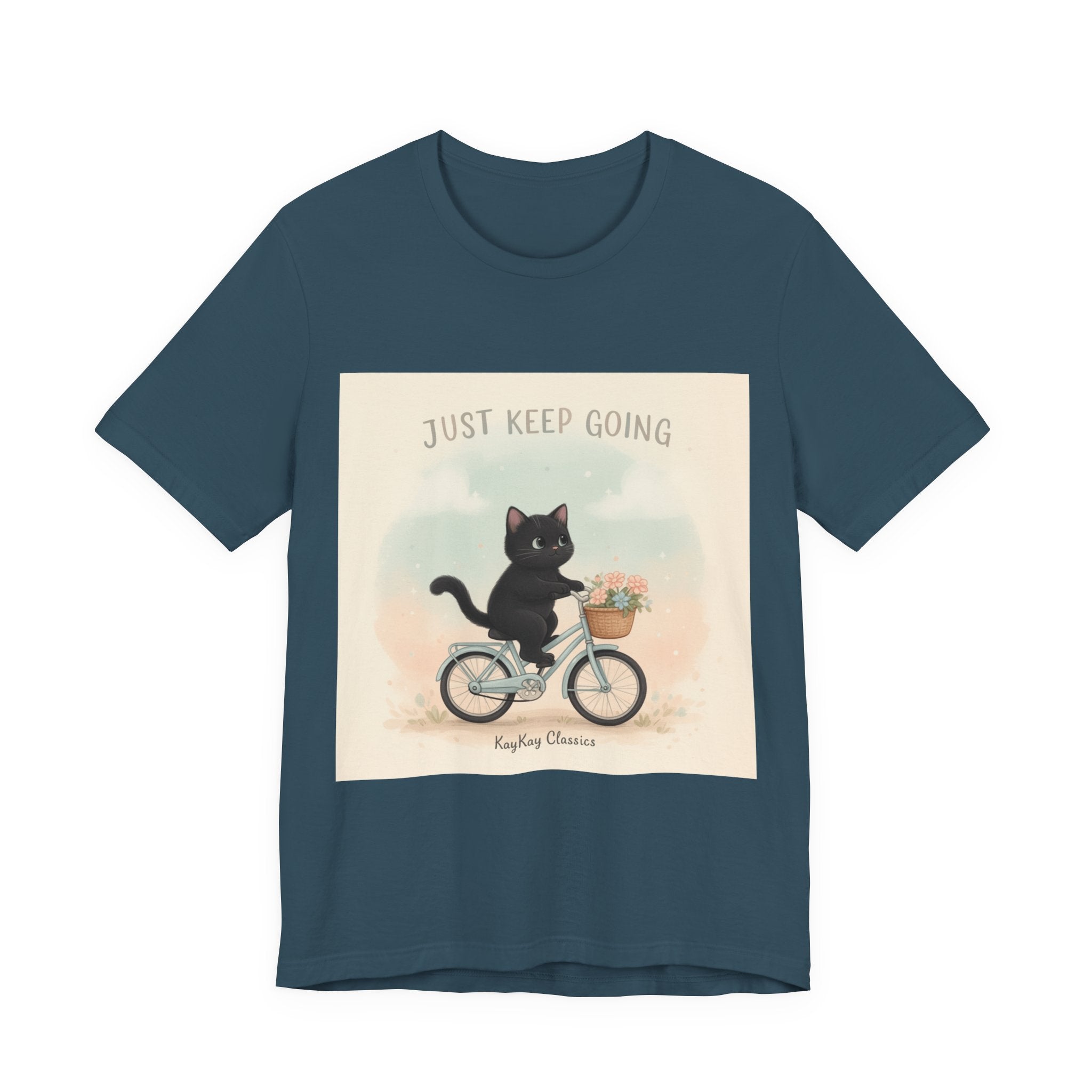 "Design" Black Cat Women Tee | College Girl Gift | Fashion | KayKay Classics