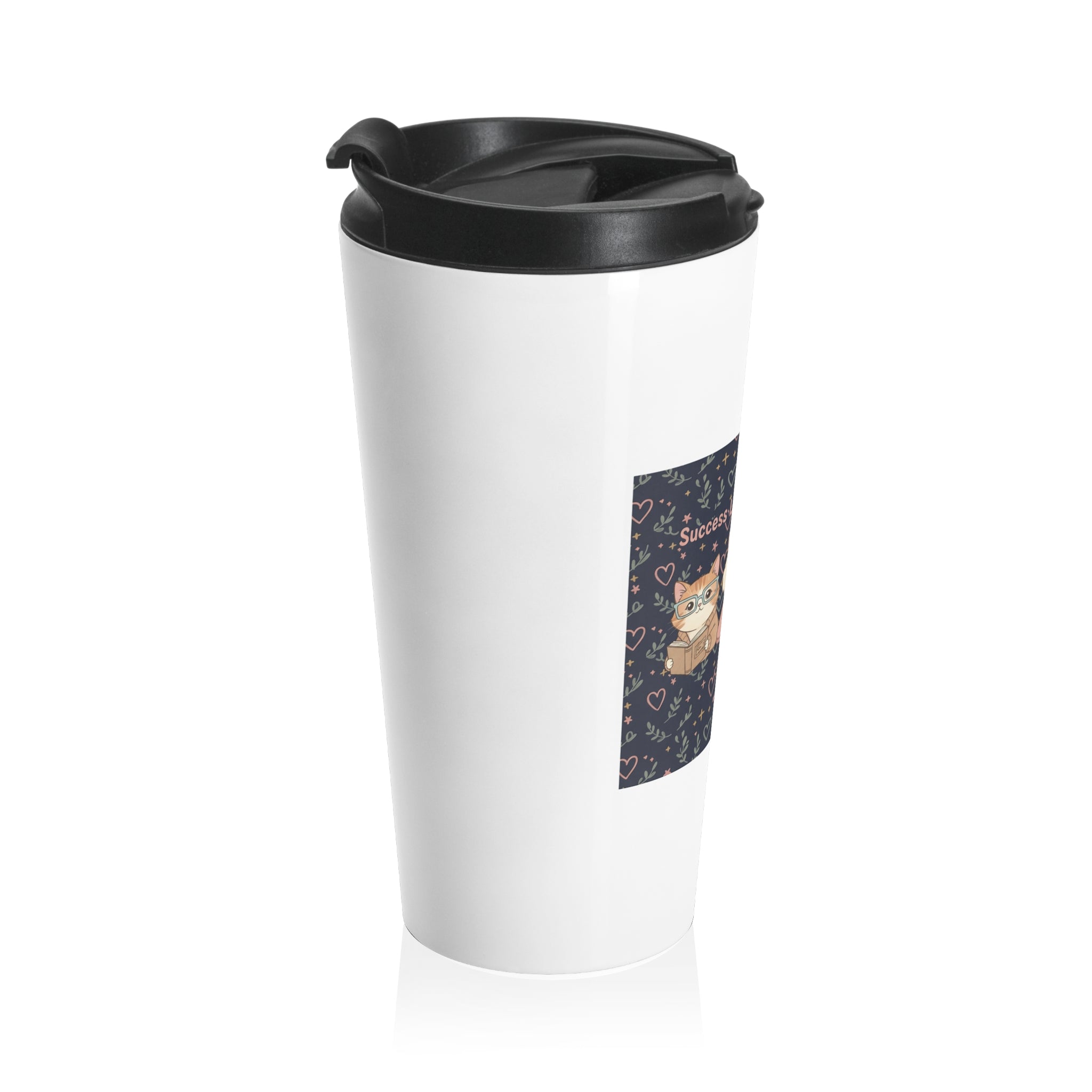 Cats With Glasses Travel Mug – Success Looks Good on You