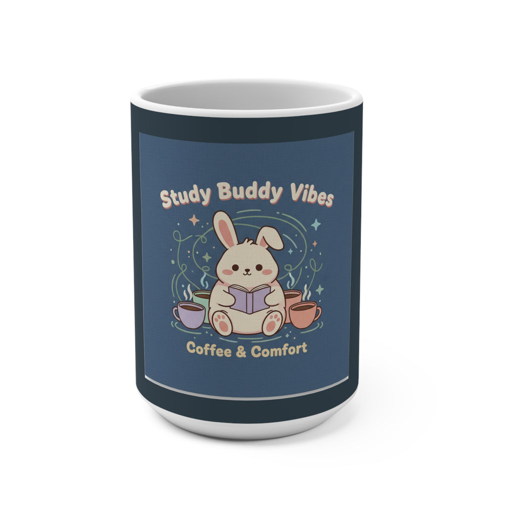 Bunny Mug 15oz – Study Buddy Vibes Coffee Comfort