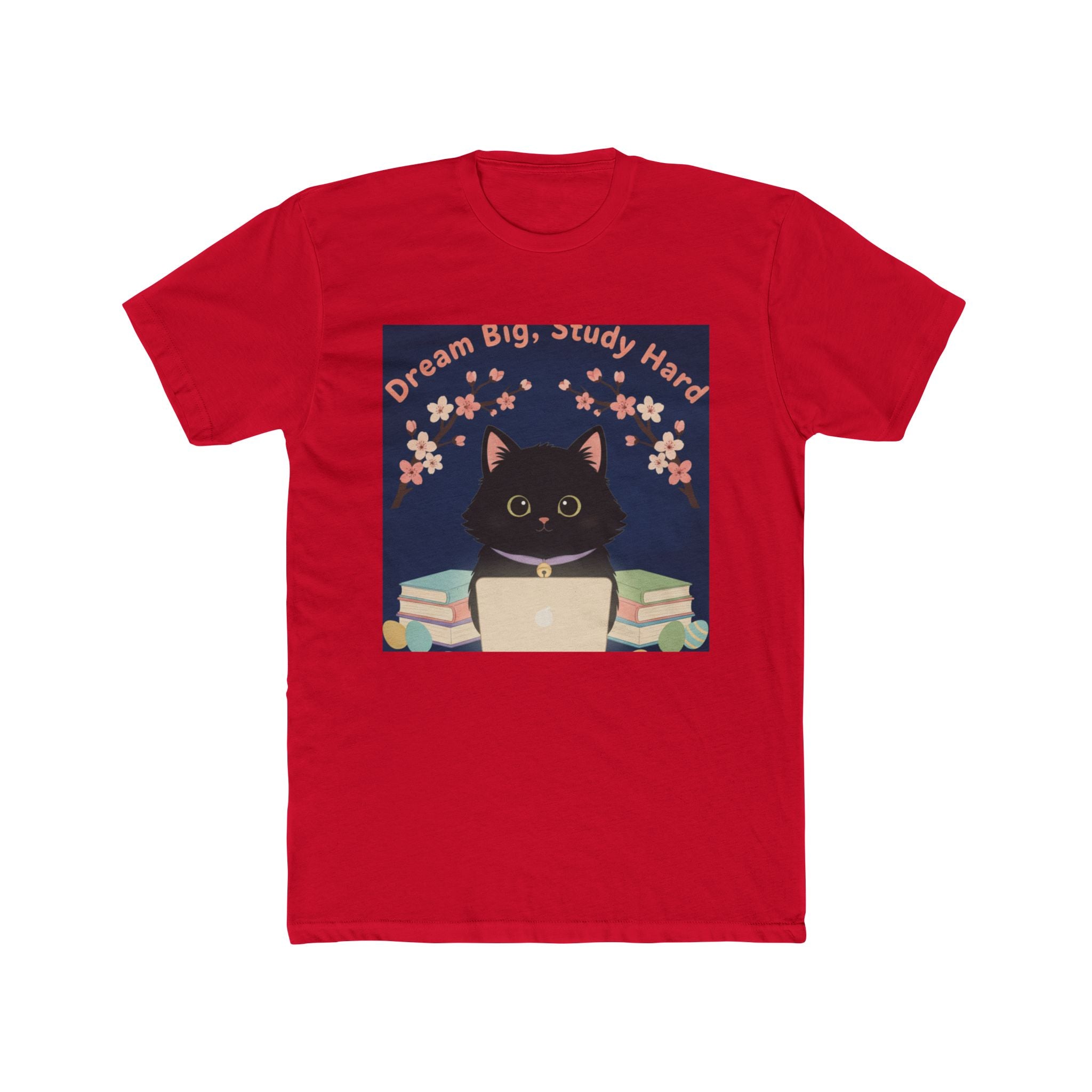 Black Cat Unisex Tee – Dream Big Study Hard