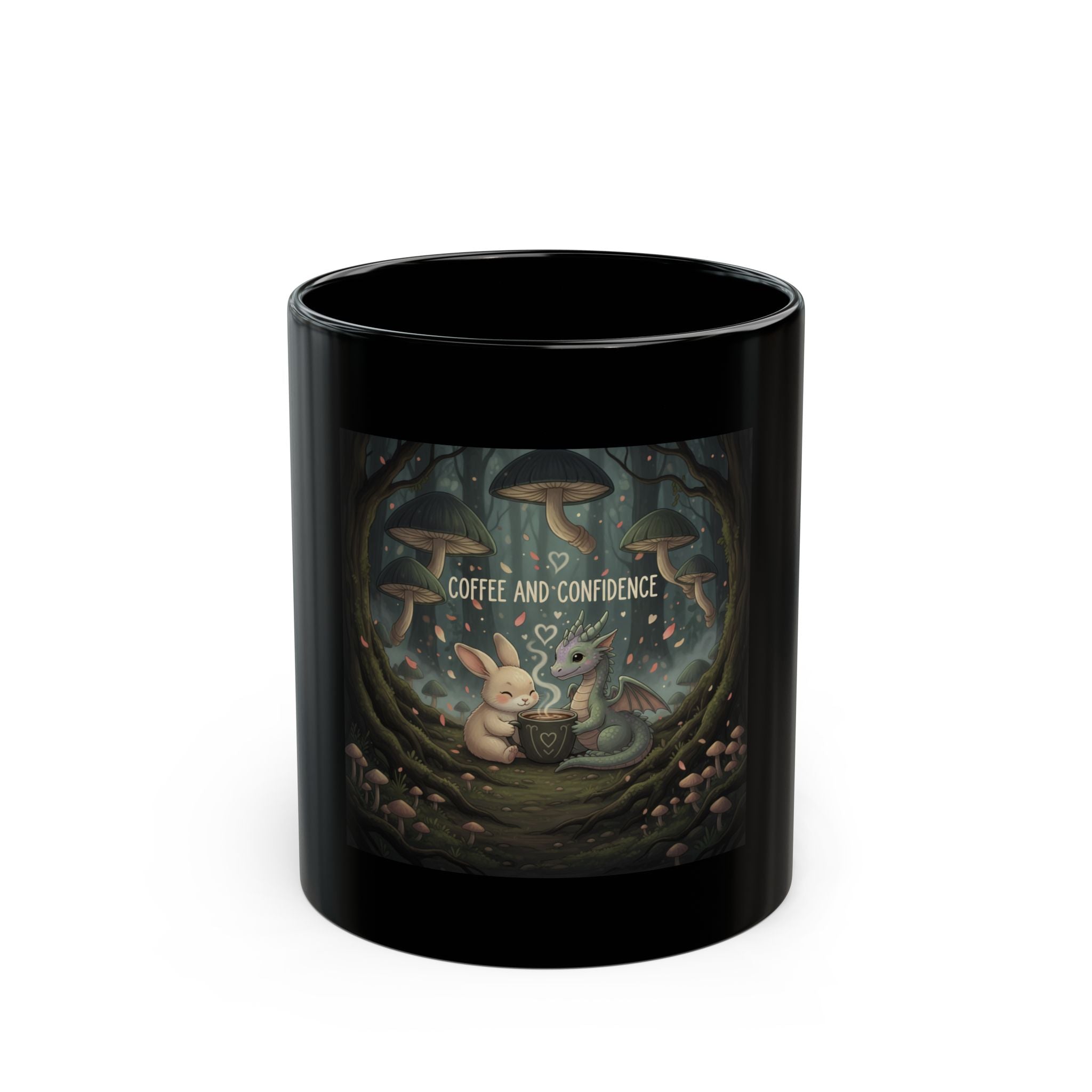 Honeybees Black Mug 11oz – Coffee and Confidence