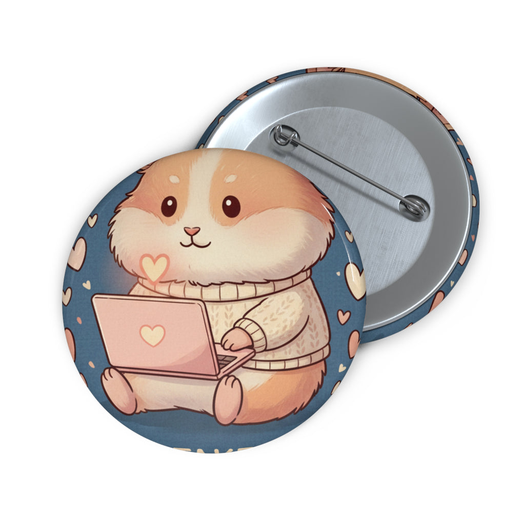 Hamster Pin Button – Magic Takes Time