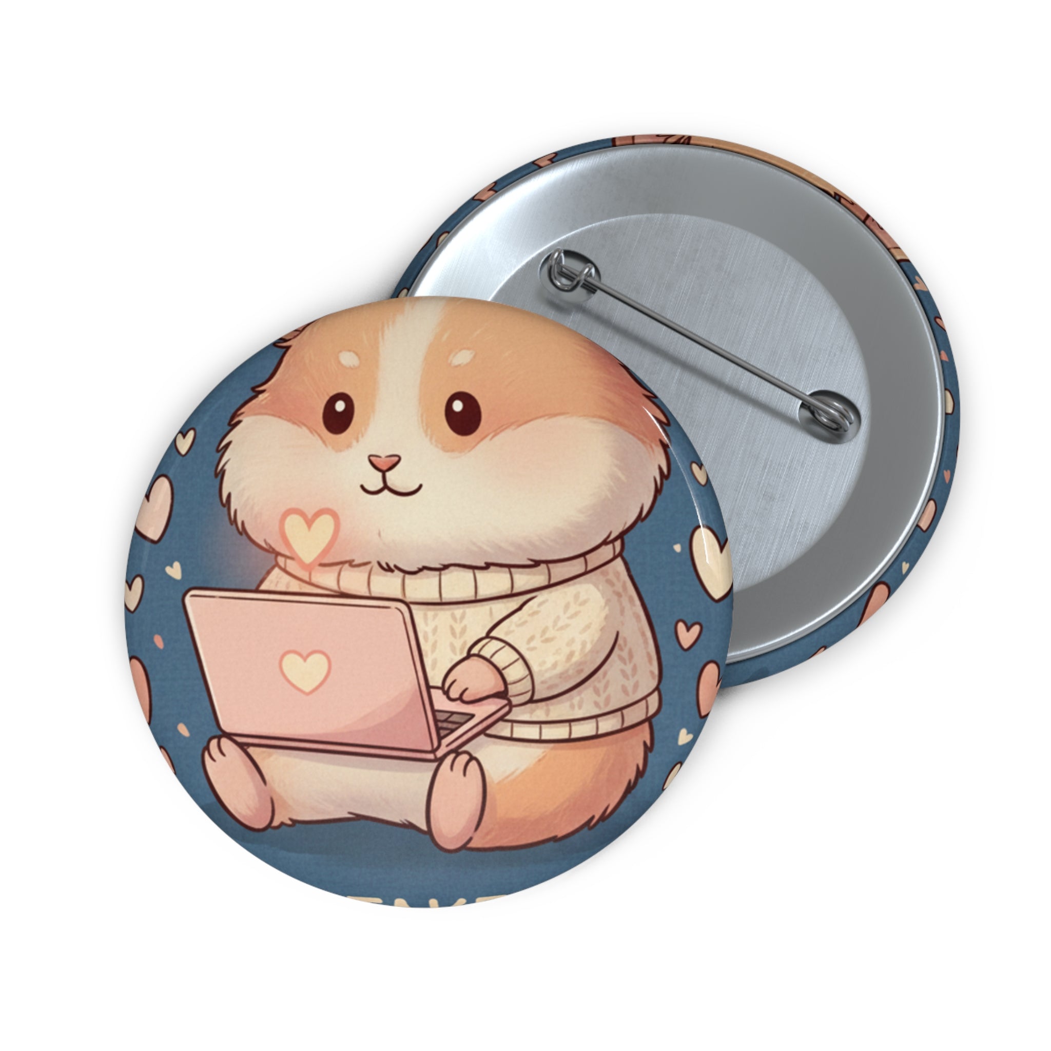 Hamster Pin Button – Magic Takes Time