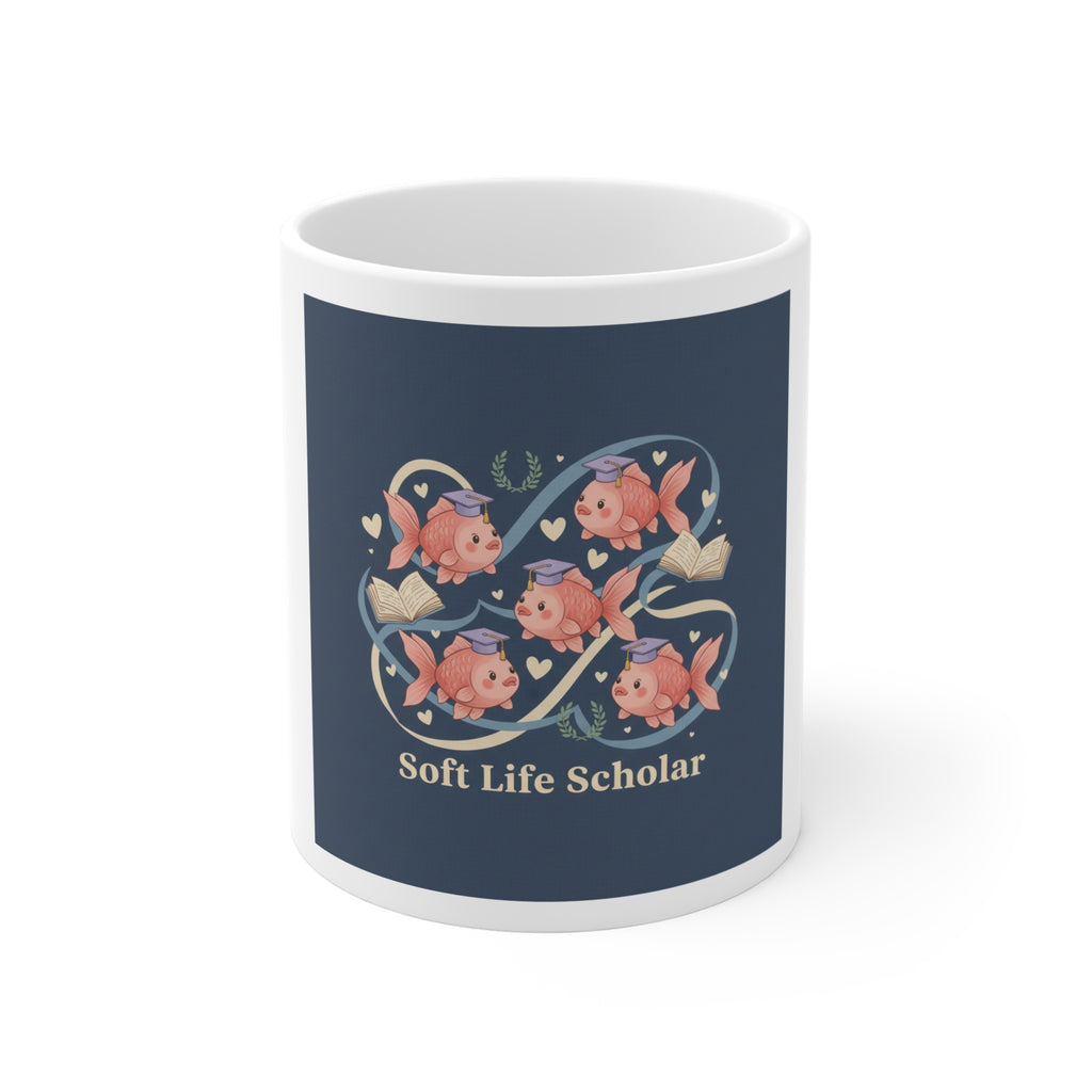 Soft Life Scholar Goldfish Mug 11oz