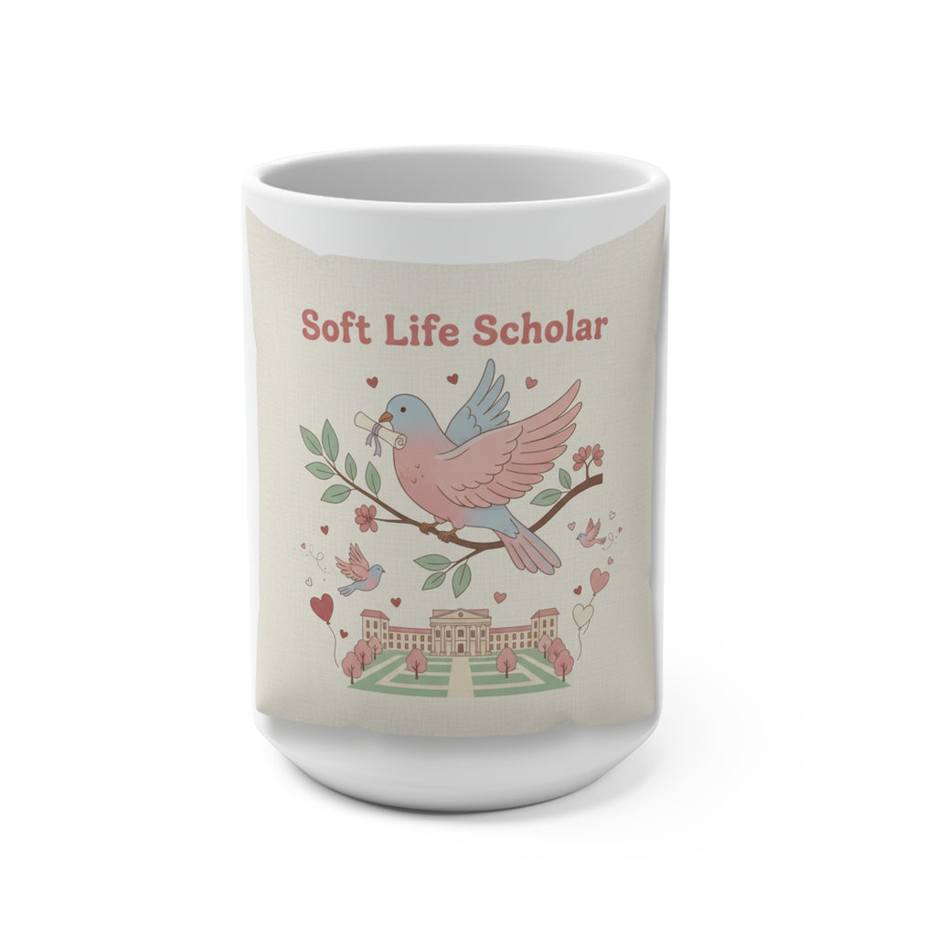 Soft Life Scholar Bird Mug 15oz
