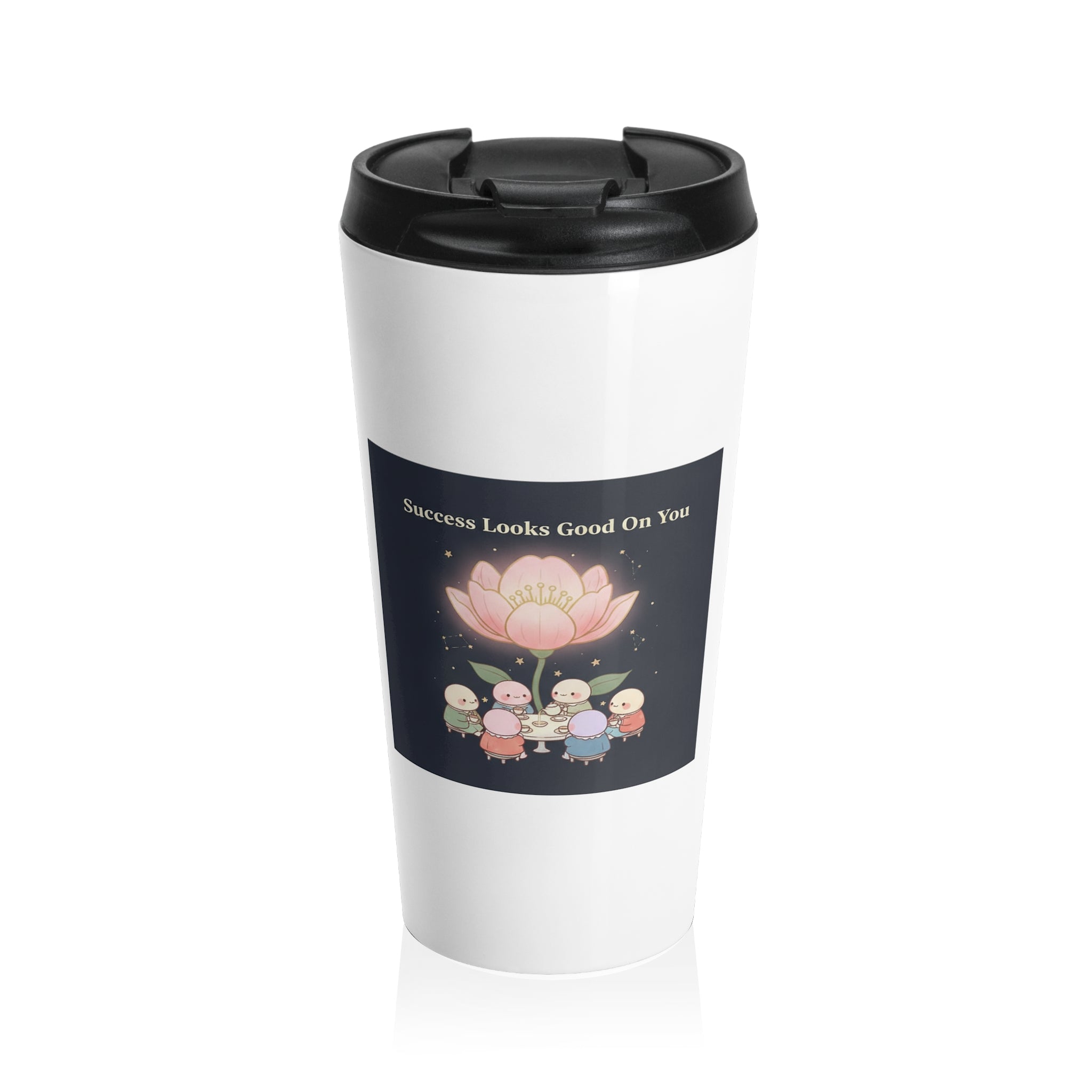 Tiny Chibi Creatures Travel Mug – Success Looks Good on You