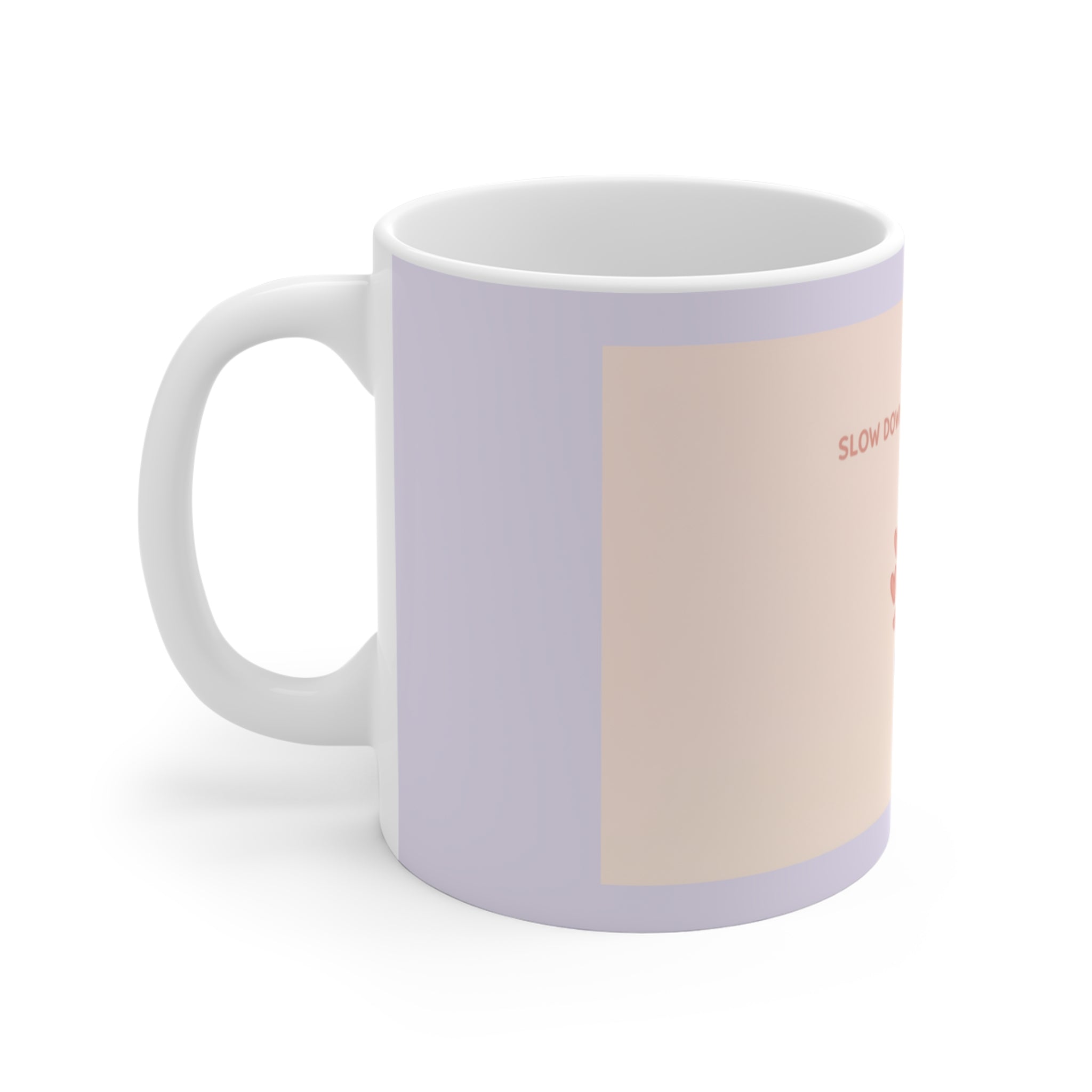 "SLOW DOWN, YOU'RE SAFE HERE" Black Cat Mug | Trendy Gift for Her | Drinkware | KayKay Classics