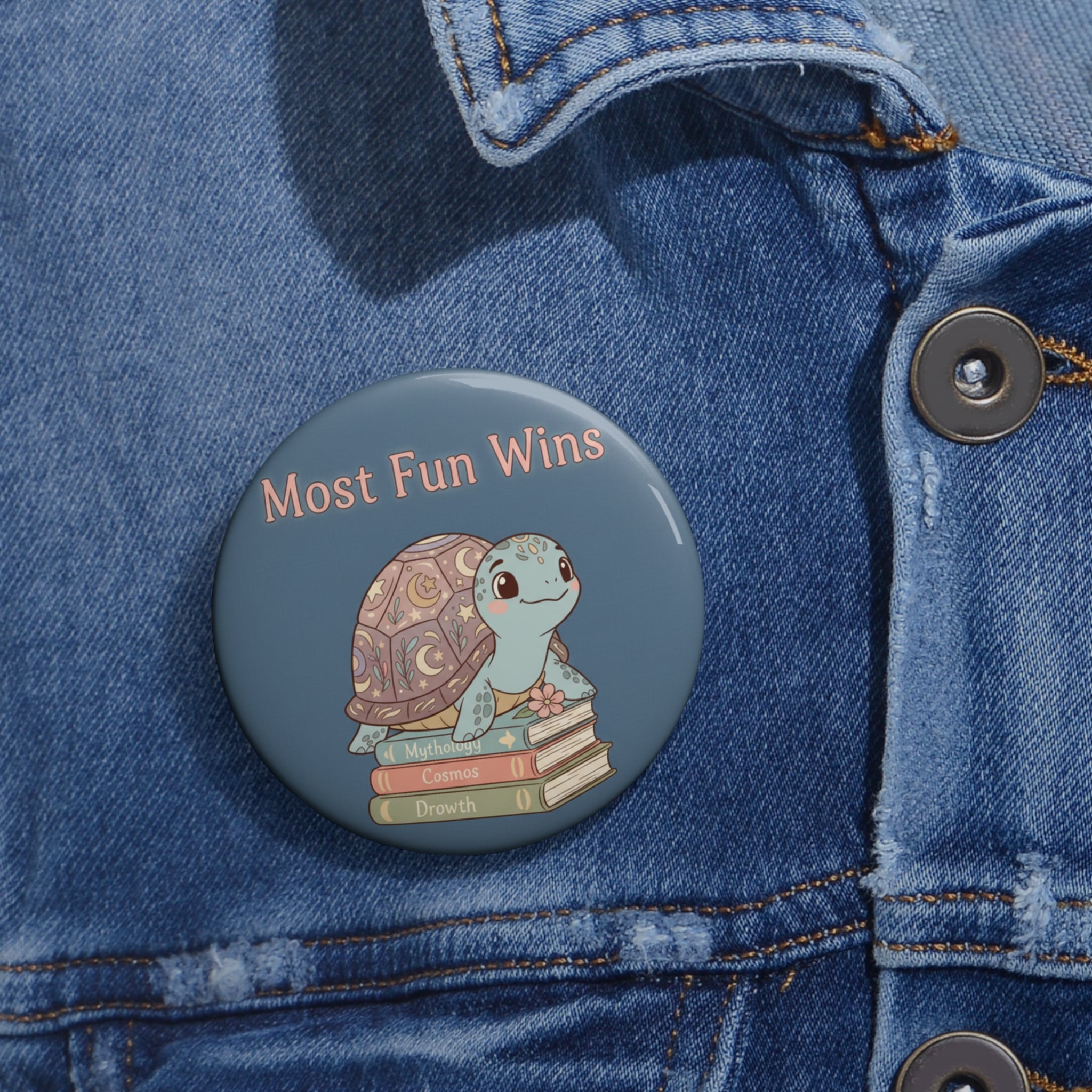 Turtle Pin Button – Most Fun Wins