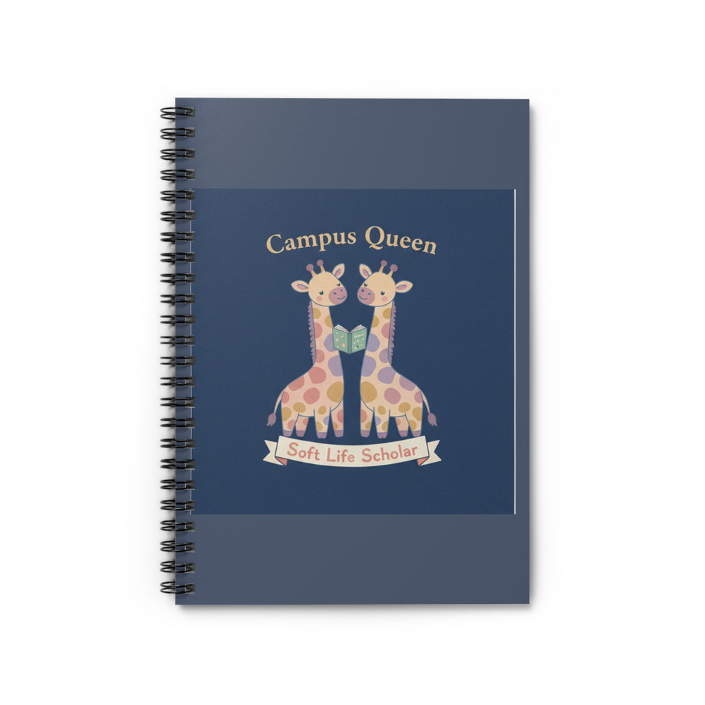 Giraffes Spiral Notebook – Campus Queen Soft Life Scholar