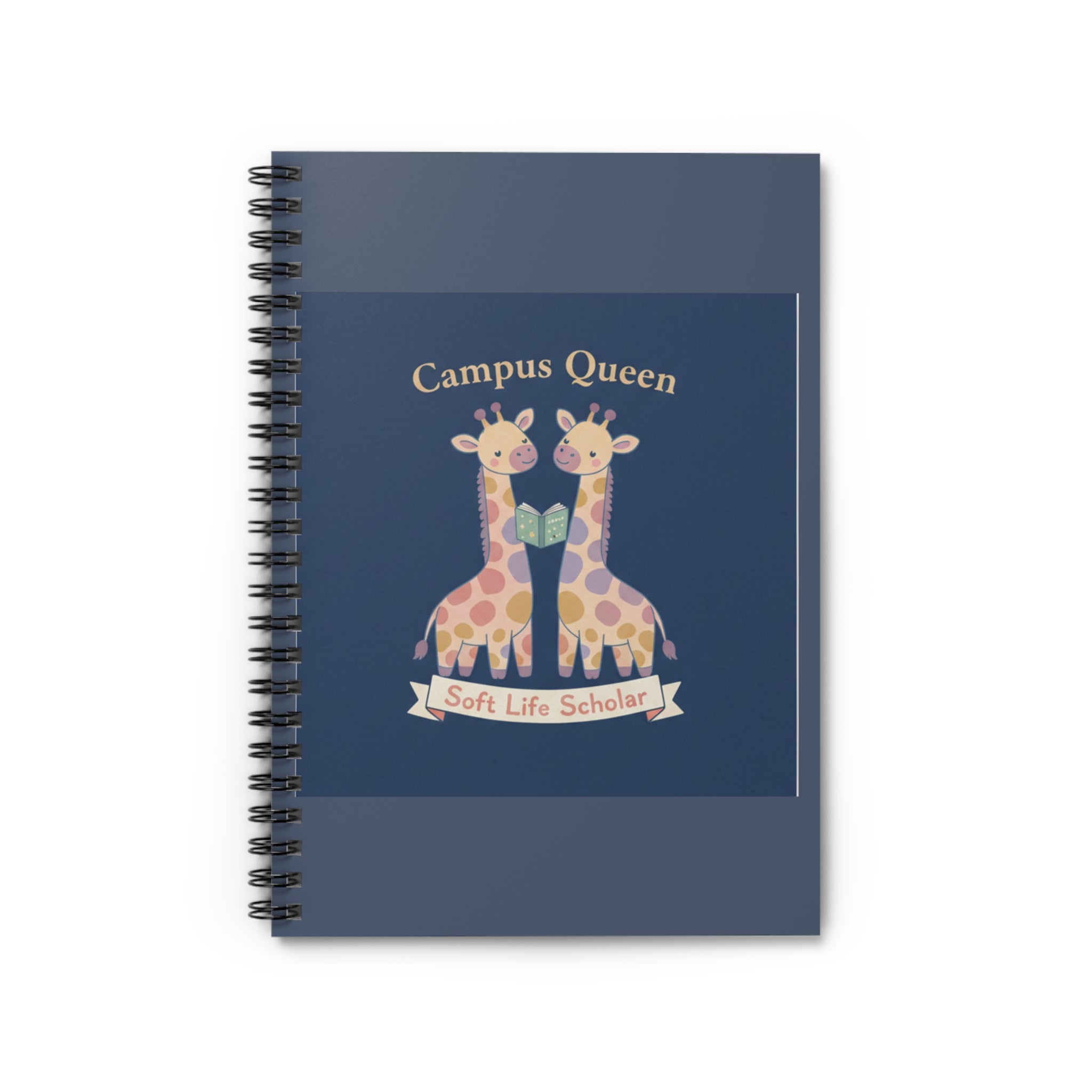 Giraffes Spiral Notebook – Campus Queen Soft Life Scholar