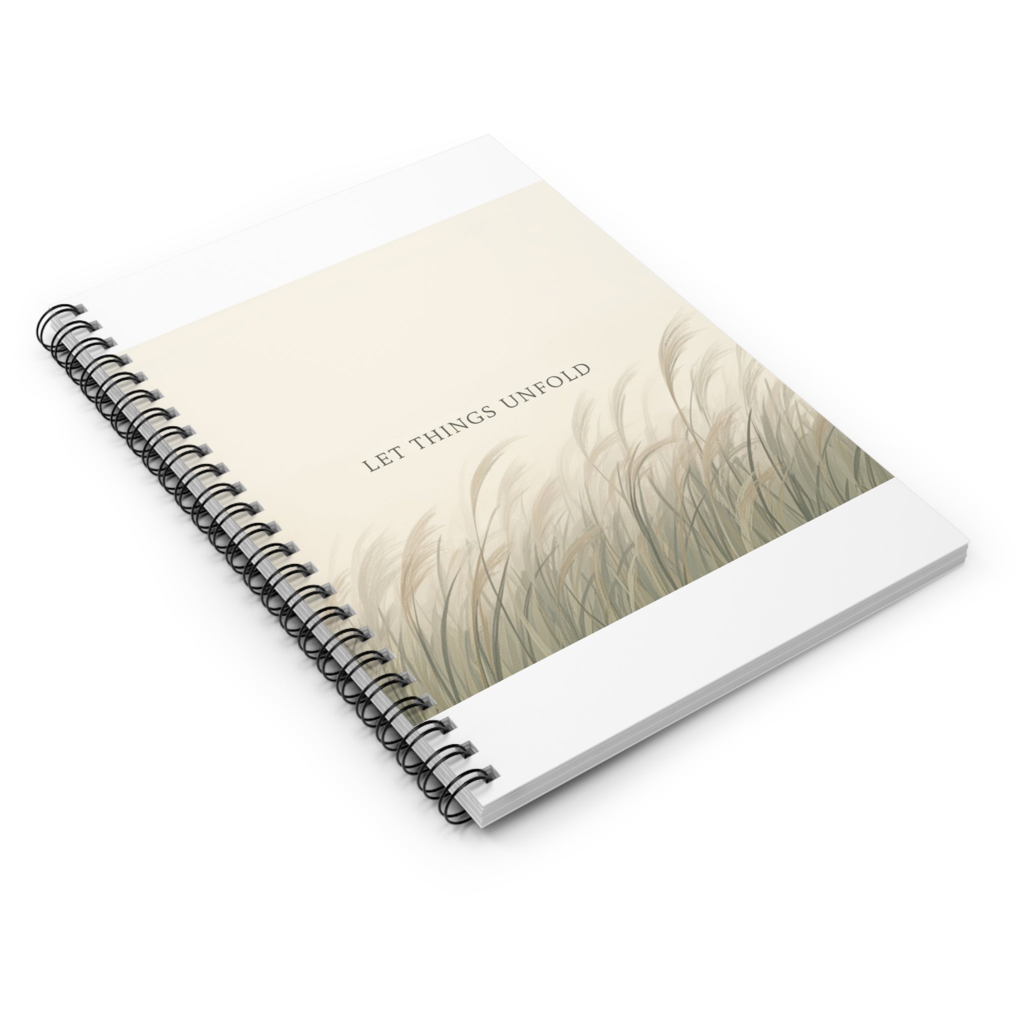 LET THINGS UNFOLD Spiral Notebook