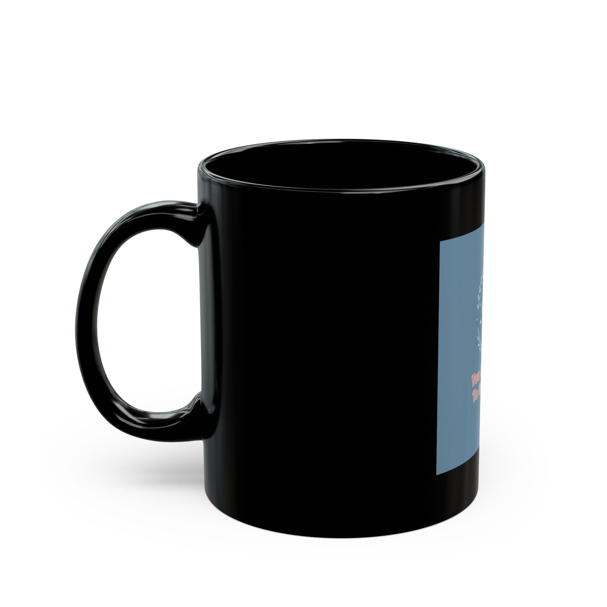 Honeybees Black Mug 11oz – You Are Allowed to Grow Slowly