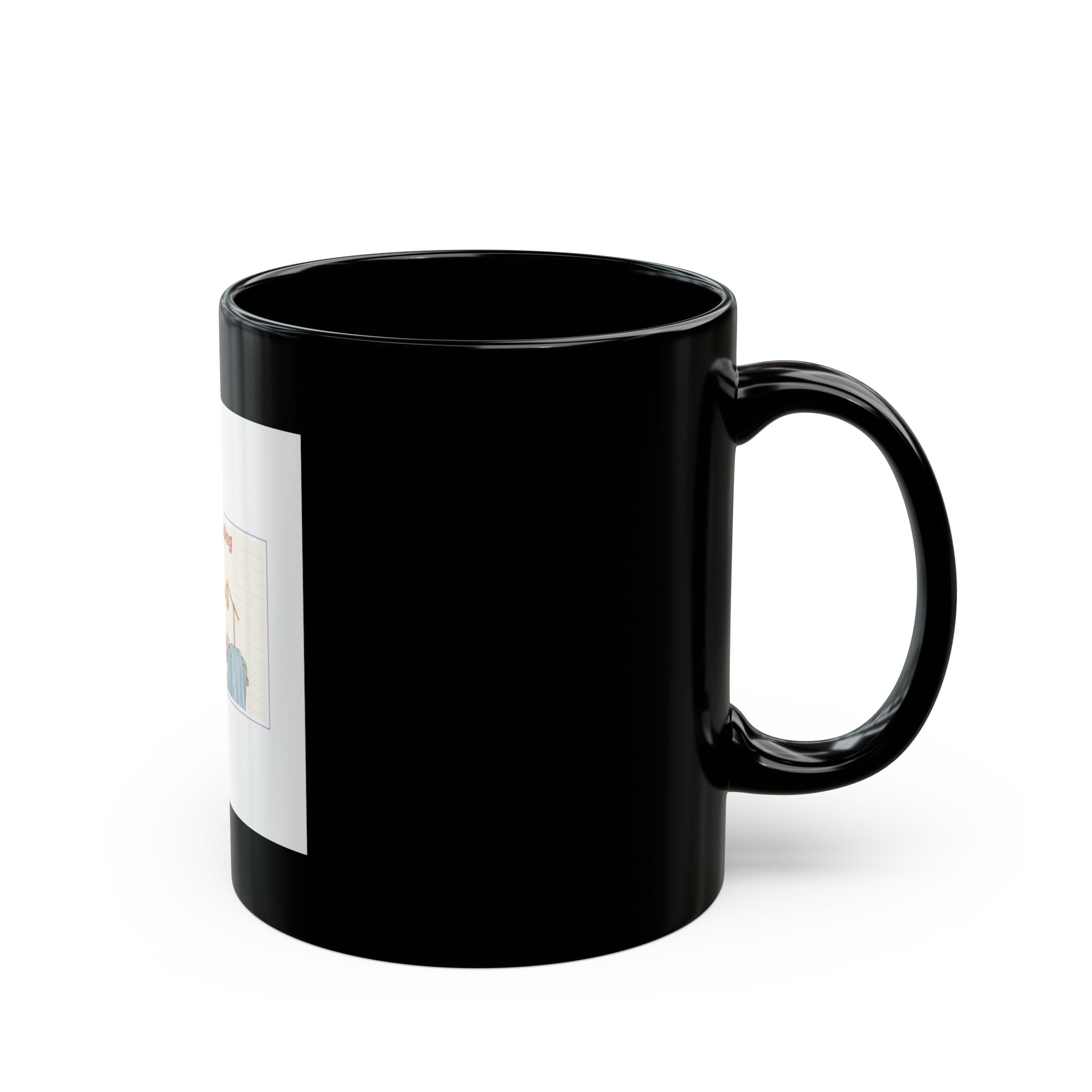 Degree Loading Puppy Black Mug 11oz