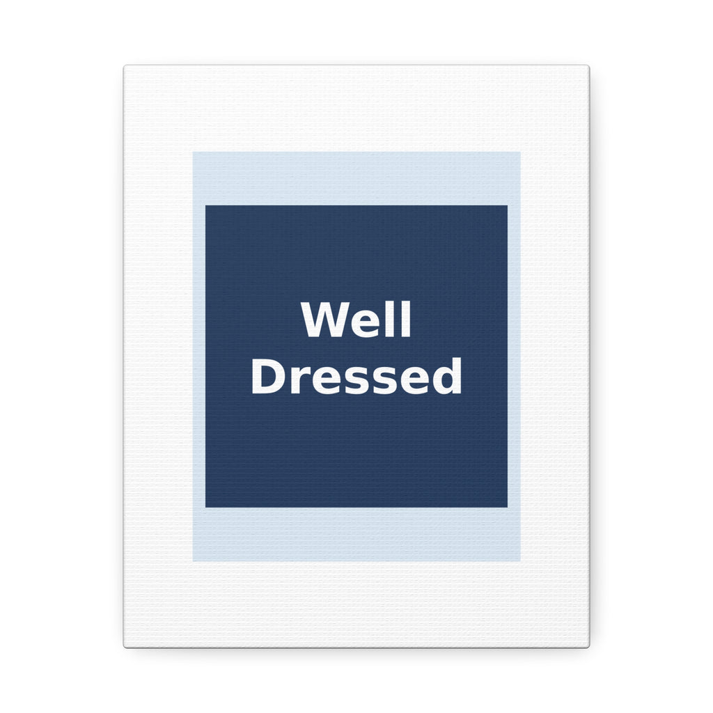 "Well Dressed" Black Cat Canvas | College Girl Gift | Fashion | KayKay Classics