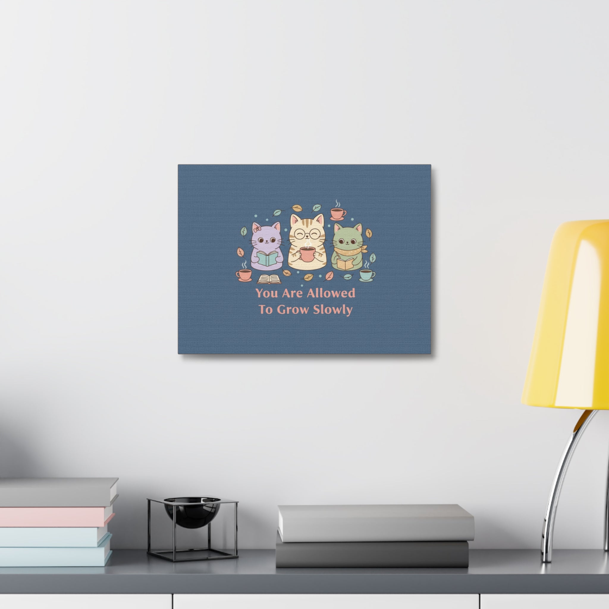 Cats With Glasses Canvas Print – You Are Allowed to Grow Slowly