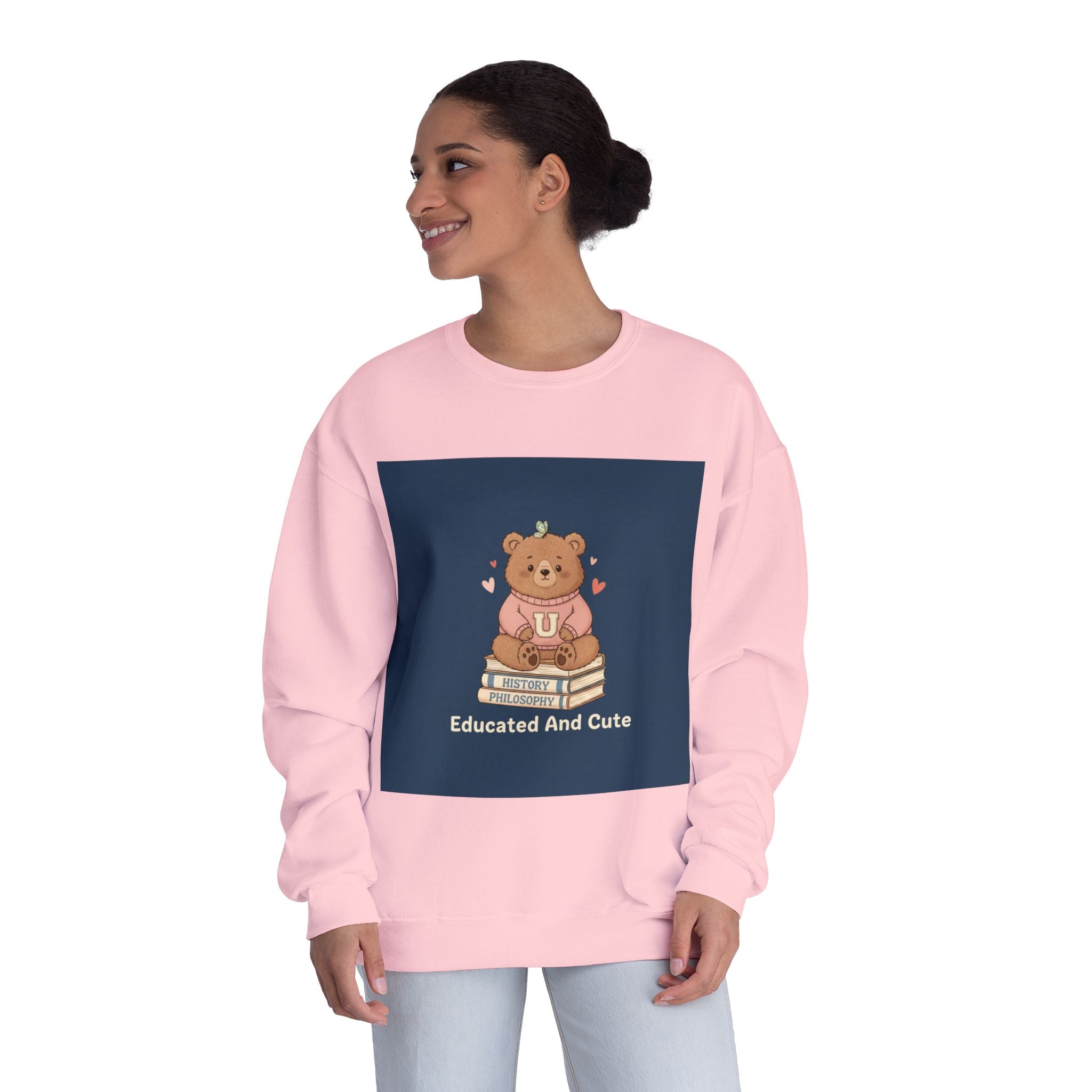 Bear Crewneck Sweatshirt – Educated and Cute