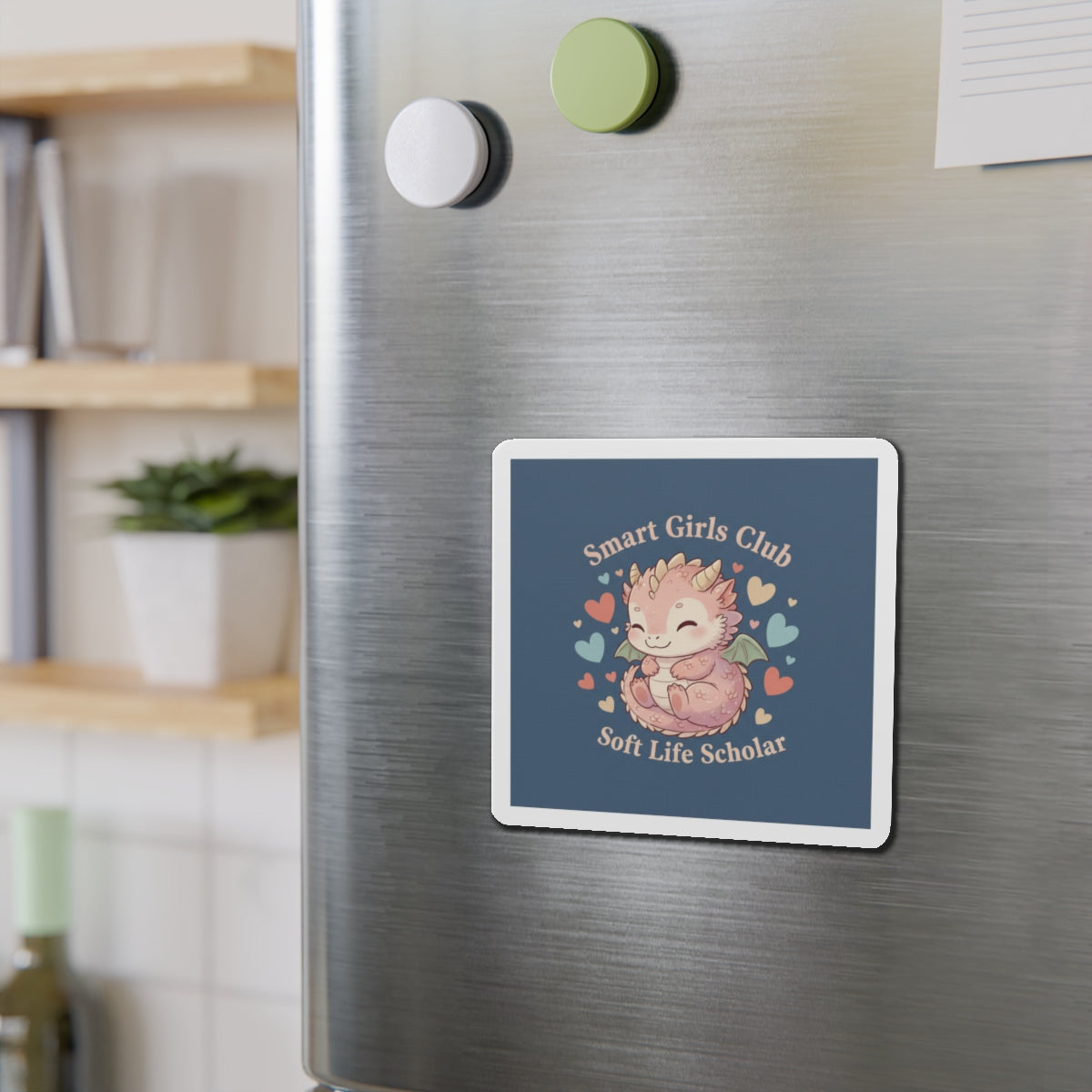 Dragon Die-Cut Magnet – Smart Girls Club Soft Life Scholar